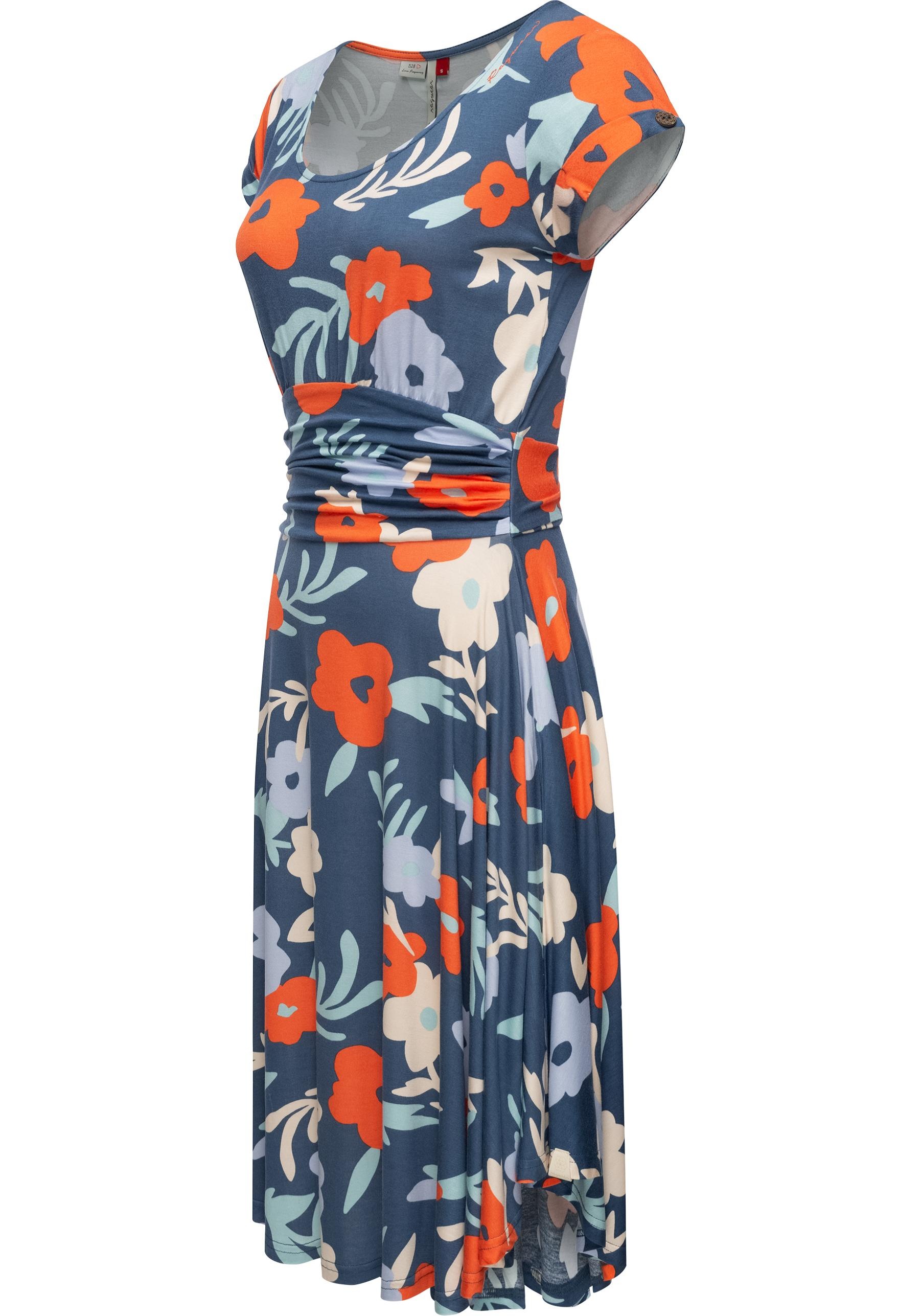 Ragwear Sommerkleid "Yvone Flowers" Ohne Taschen Leichtes Jersey-Kleid mit günstig online kaufen