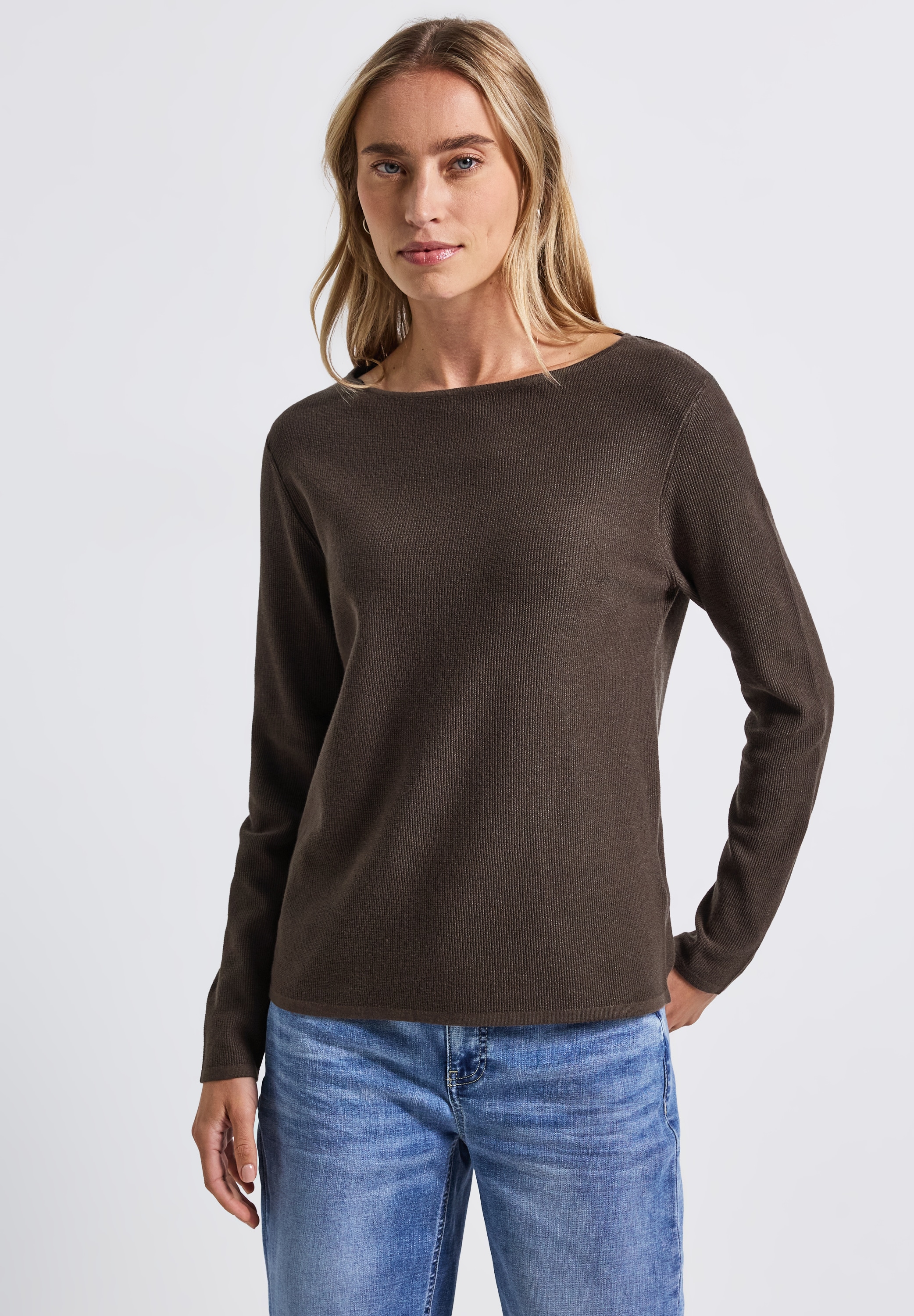 STREET ONE Strickpullover, mit U-Boot-Ausschnitt günstig online kaufen