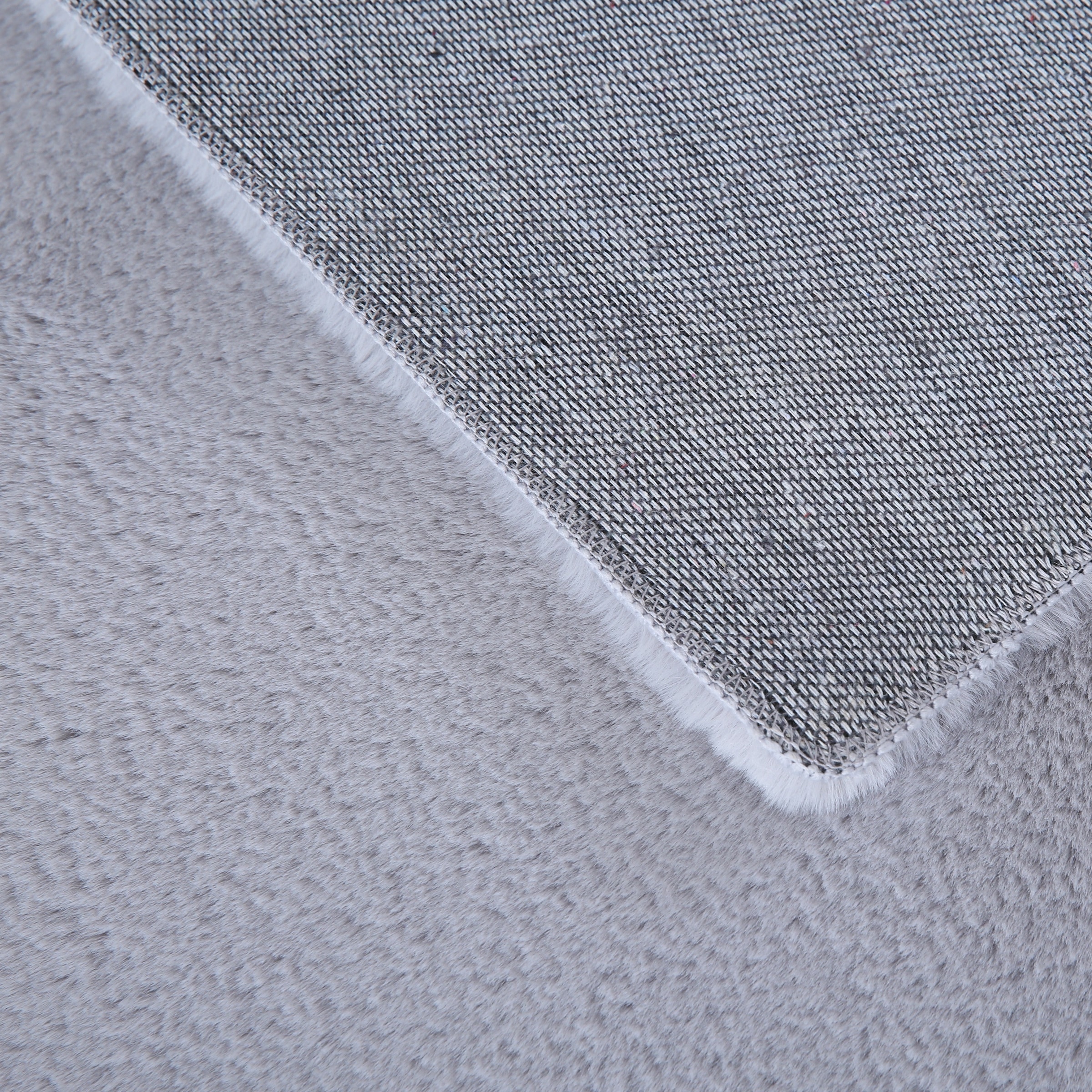 Ayyildiz Teppiche Hochflor-Teppich »POUFFY 5100«, rechteckig, 20 mm Höhe, Läufer, weicher glatter Softflor, Kaninchen Fell Haptik, waschbar