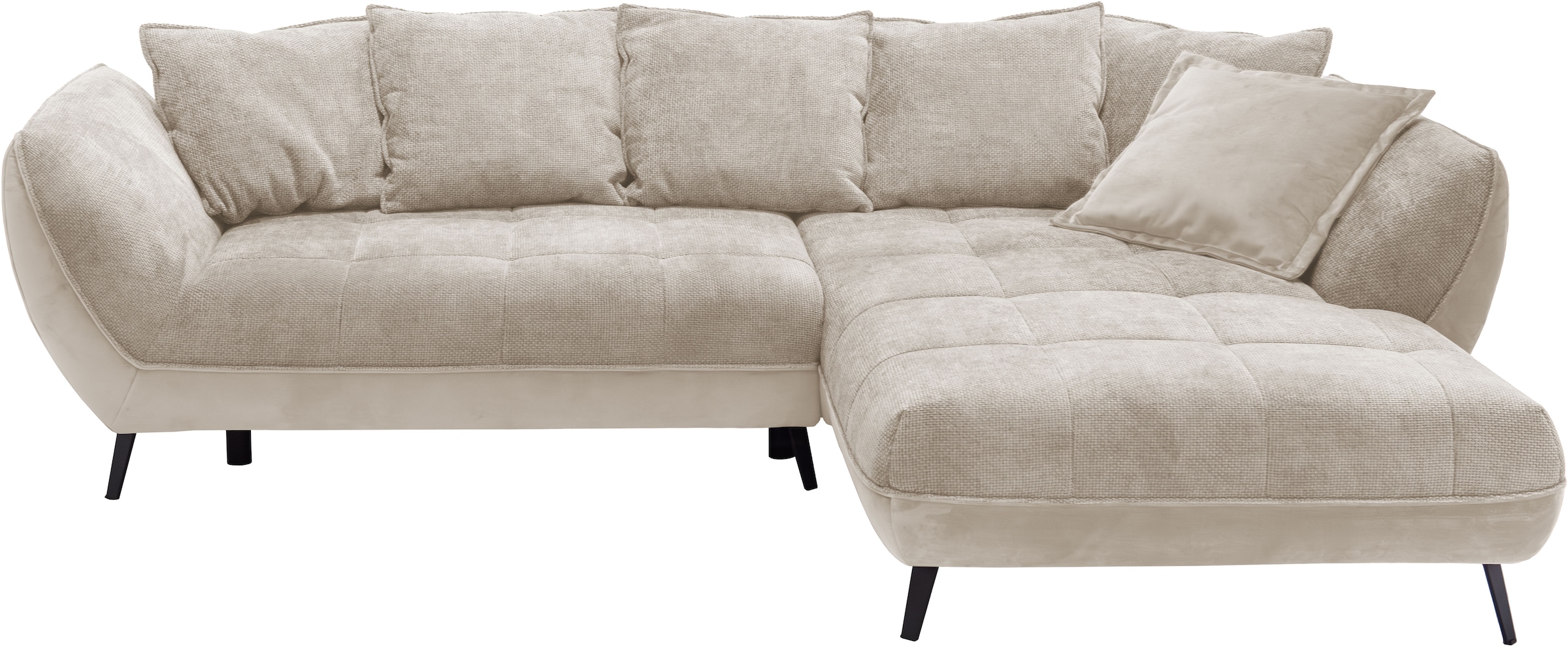 exxpo - sofa fashion Ecksofa "Midway mit einfacher Easy-Lift-Bettfunktion, günstig online kaufen