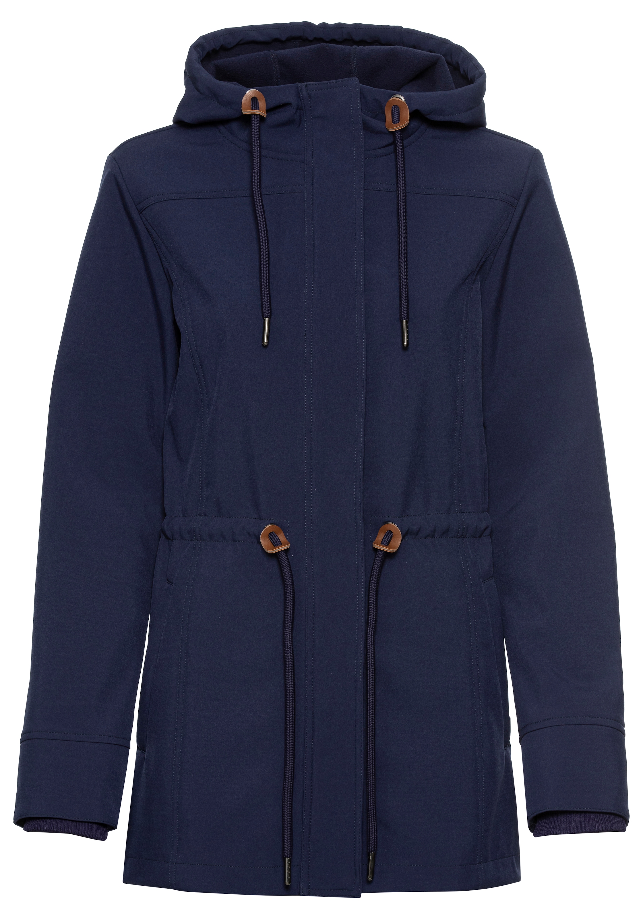 Vivance active Softshelljacke, mit Kapuze, mit Kordelzug an der Taille