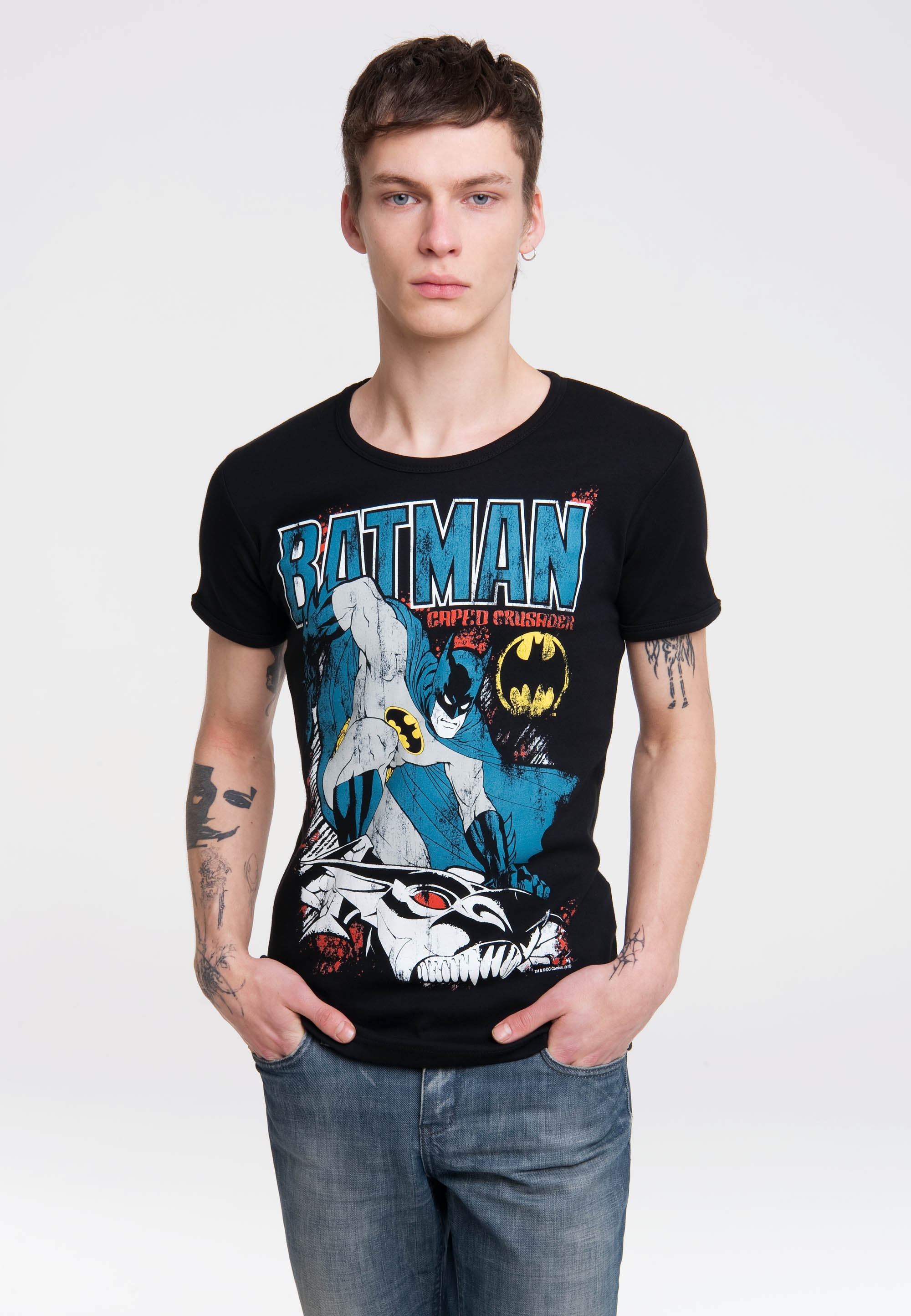 LOGOSHIRT T-Shirt »Batman«, BAUR Retro-Print mit | lässigem ▷ für