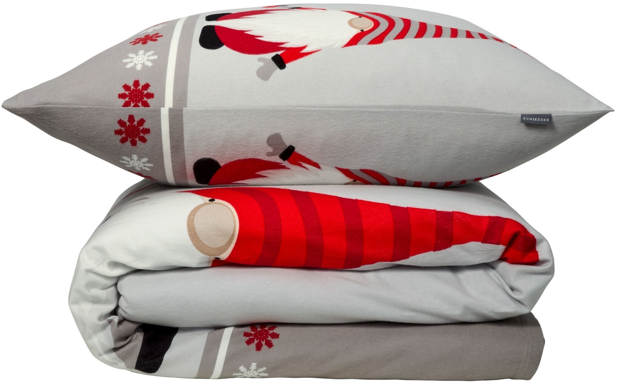 Schiesser Bettwäsche "Balduin aus weichem Baumwollflanell mit Winterprint" günstig online kaufen