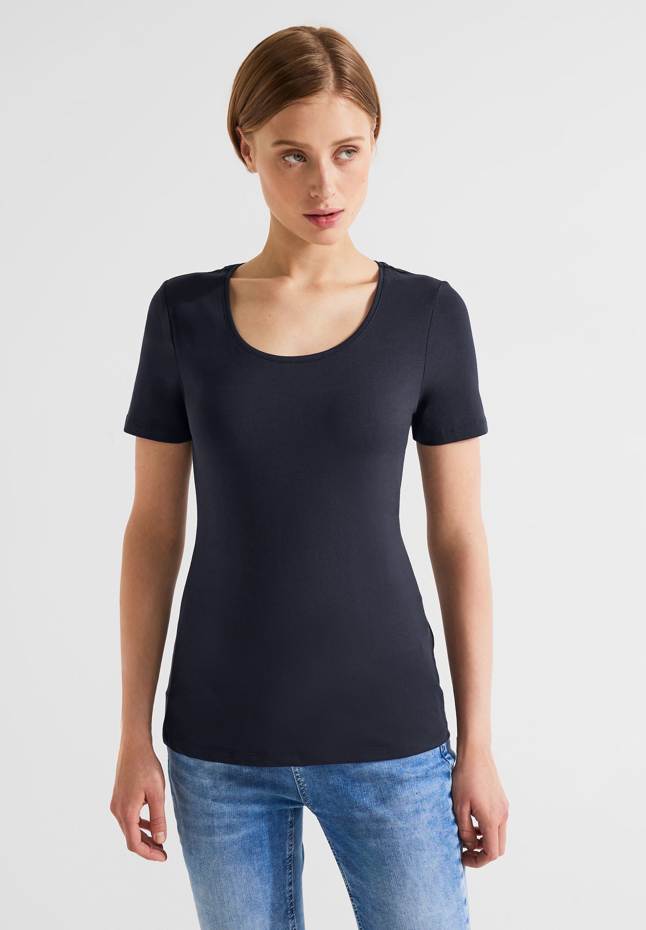BAUR STREET Unifarbe in | T-Shirt, ONE Friday Black