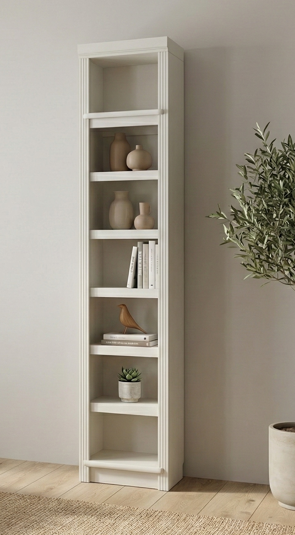 OTTO home Bücherregal "Soeren Regal B/T/H: 40/29/220 cm" Kiefer FSC-zertifiziert, 7 Fächer und 6 Einlegeböden
