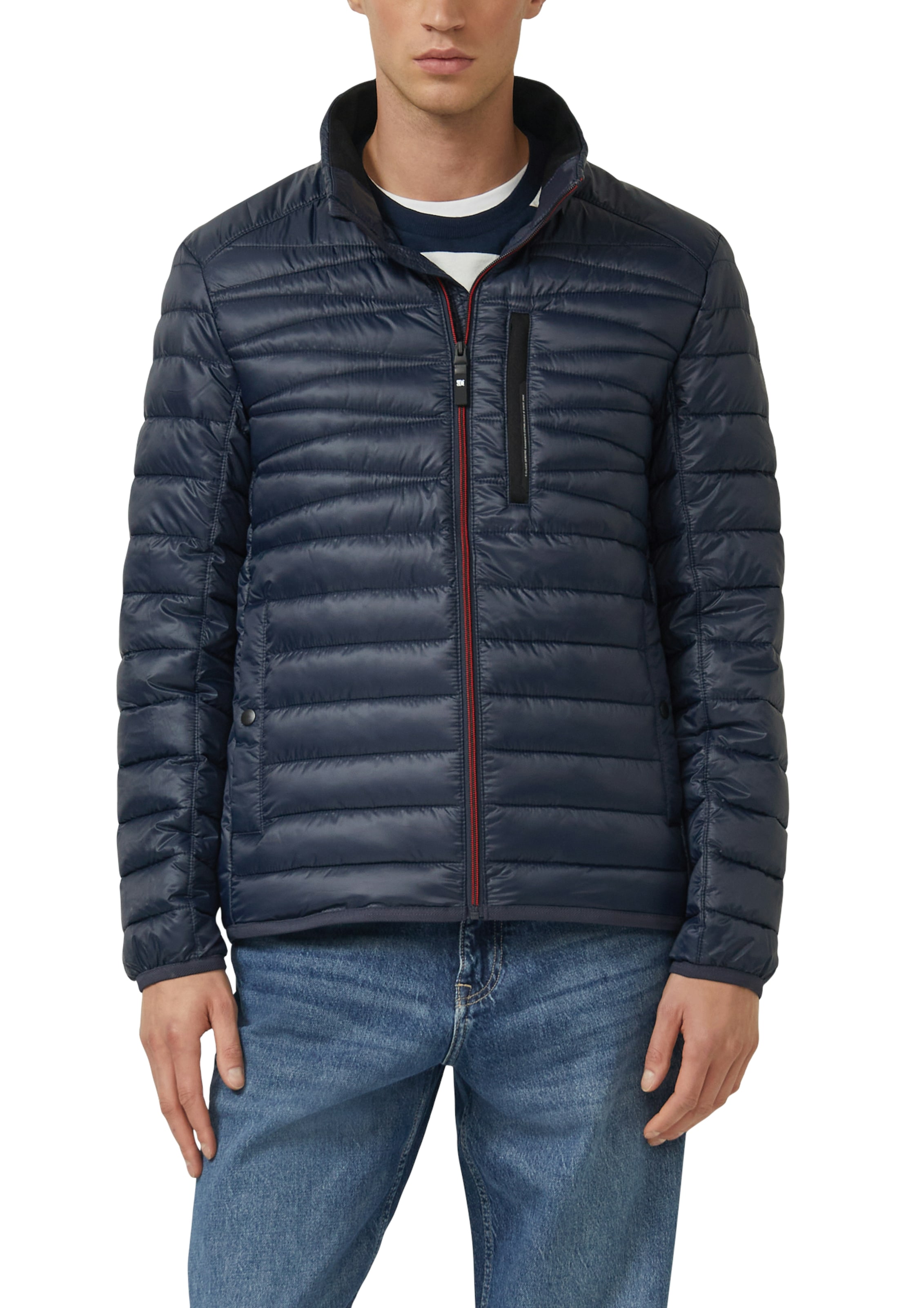 s.Oliver Steppjacke ohne Kapuze mit Stehkragen und Reißverschluss günstig online kaufen