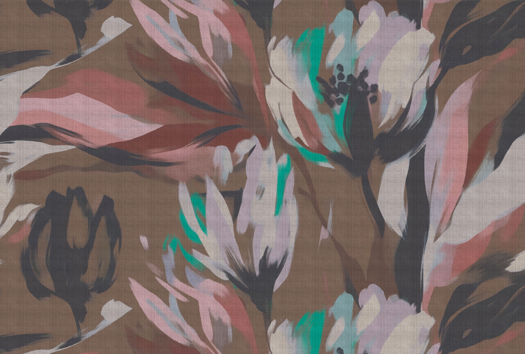 living walls Fototapete »Walls by Patel 5 Fototapete Florale Kunst« floral glatt Florale Kunst auf 200 g/m² Premium-Vlies