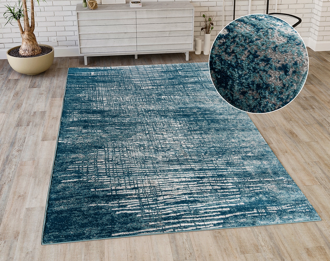 my home Teppich "Ariano, dezenter Glanz mit Hoch-Tief-Struktur" rechteckig günstig online kaufen