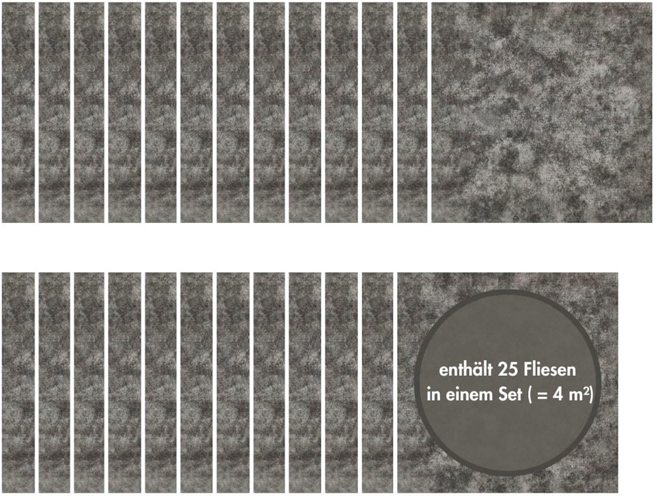 Andiamo Teppichfliese »Colmar Nadelfilz«, quadratisch, 40x40 cm, selbstklebend, robust & strapazierfähig, 25 Stück (4 qm)