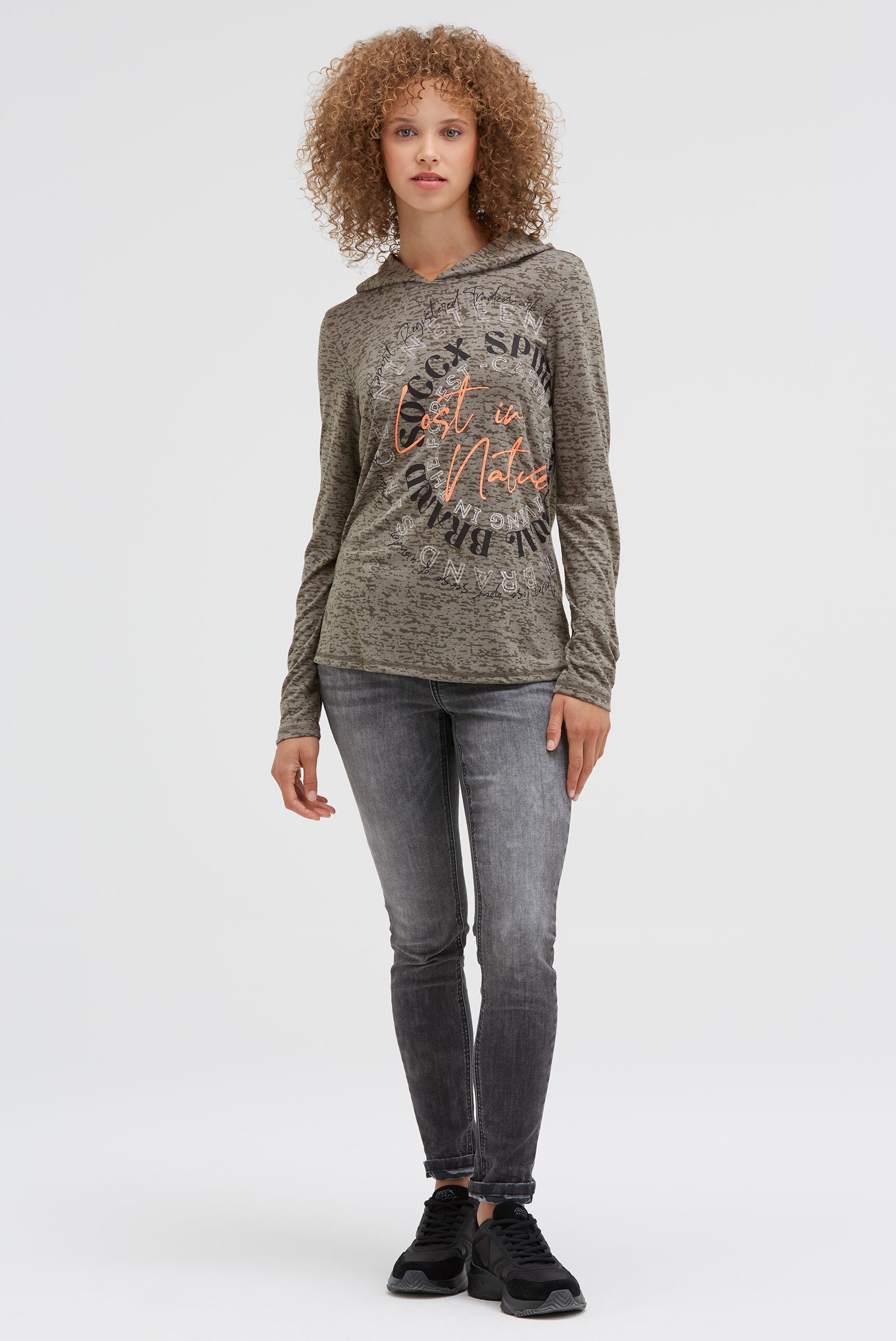 Thumbnail - SOCCX Kapuzenshirt mit Ausbrenner-Effekten