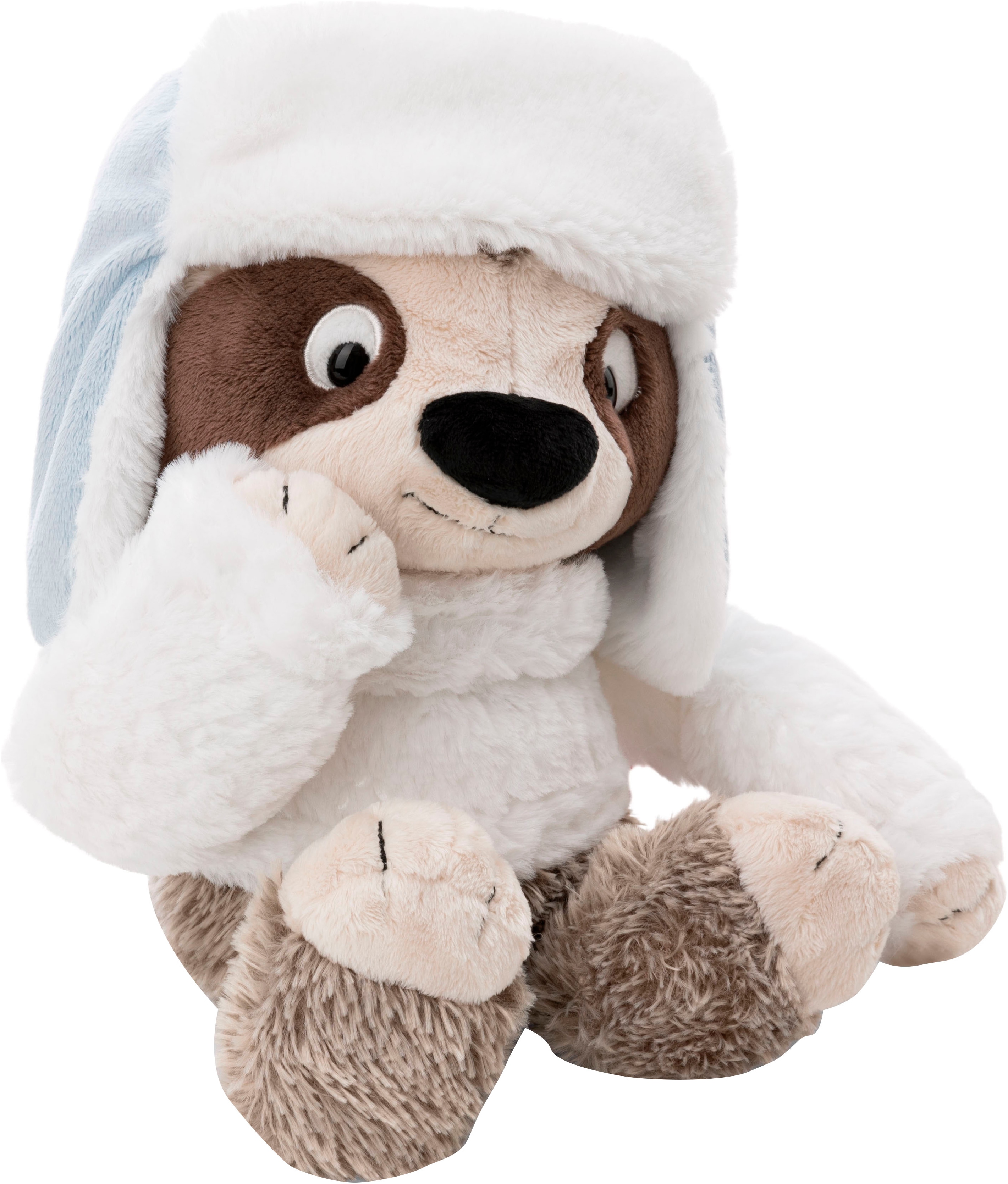 NICI Kinder Kuscheltier "Winter, Faultier Izzy Icetumbler mit Mütze, 70 cm schlenkernd", beige, B:31cm H:70cm L:35cm, Plüschfiguren, schlenkernd;