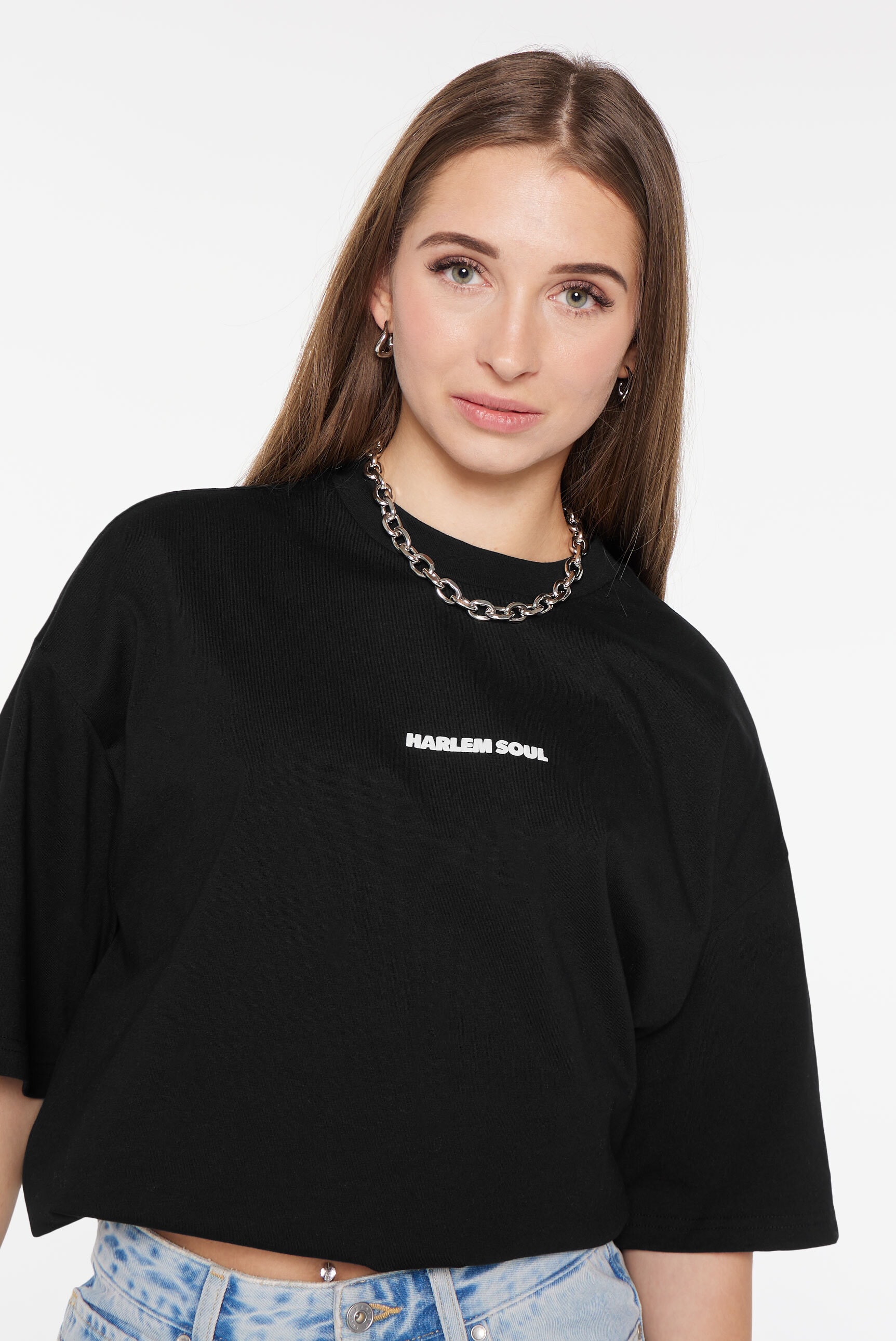 Harlem Soul Rundhalsshirt, aus Baumwolle
