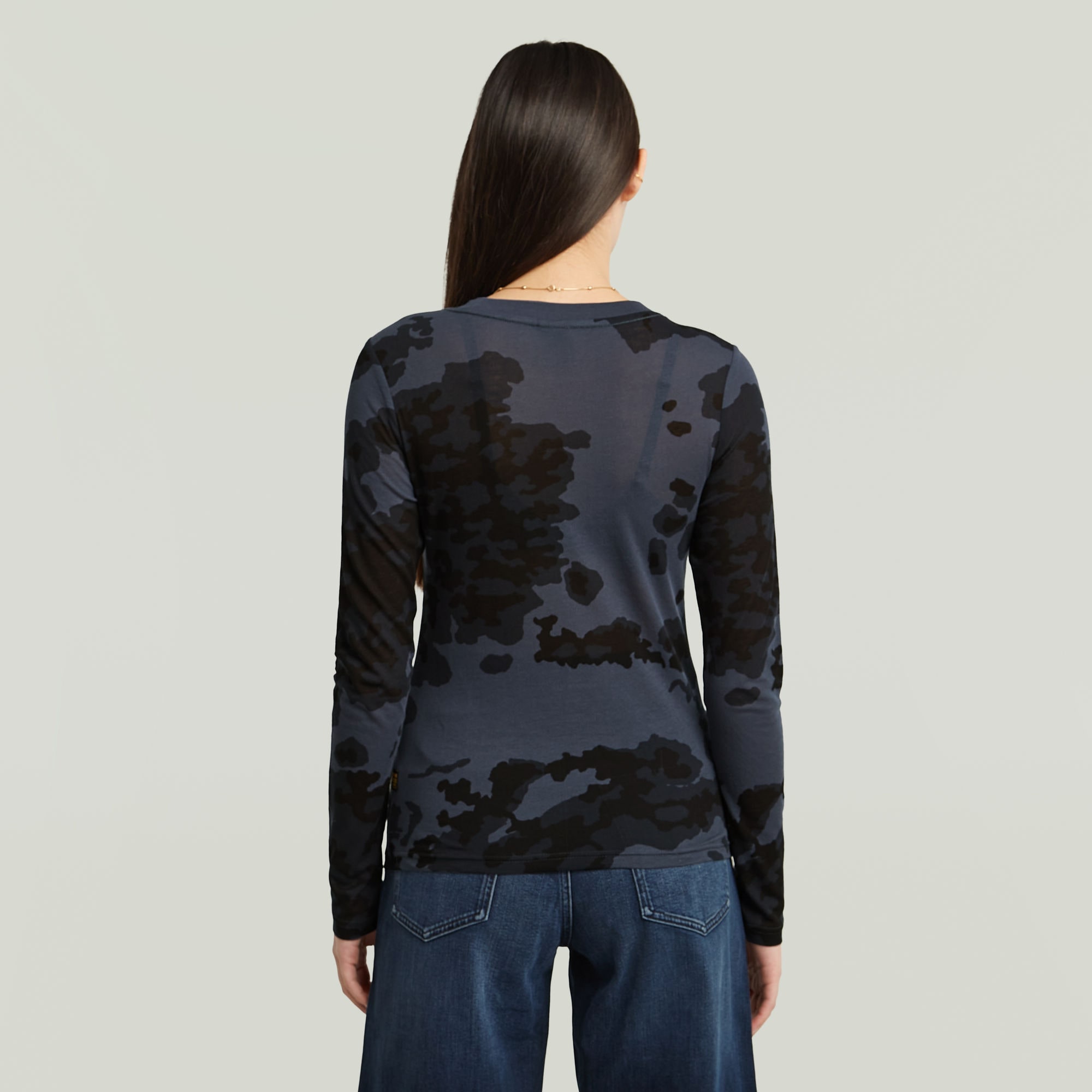 G-STAR Langarmshirt »Aop Slim Wmn«, mit Allover-Print