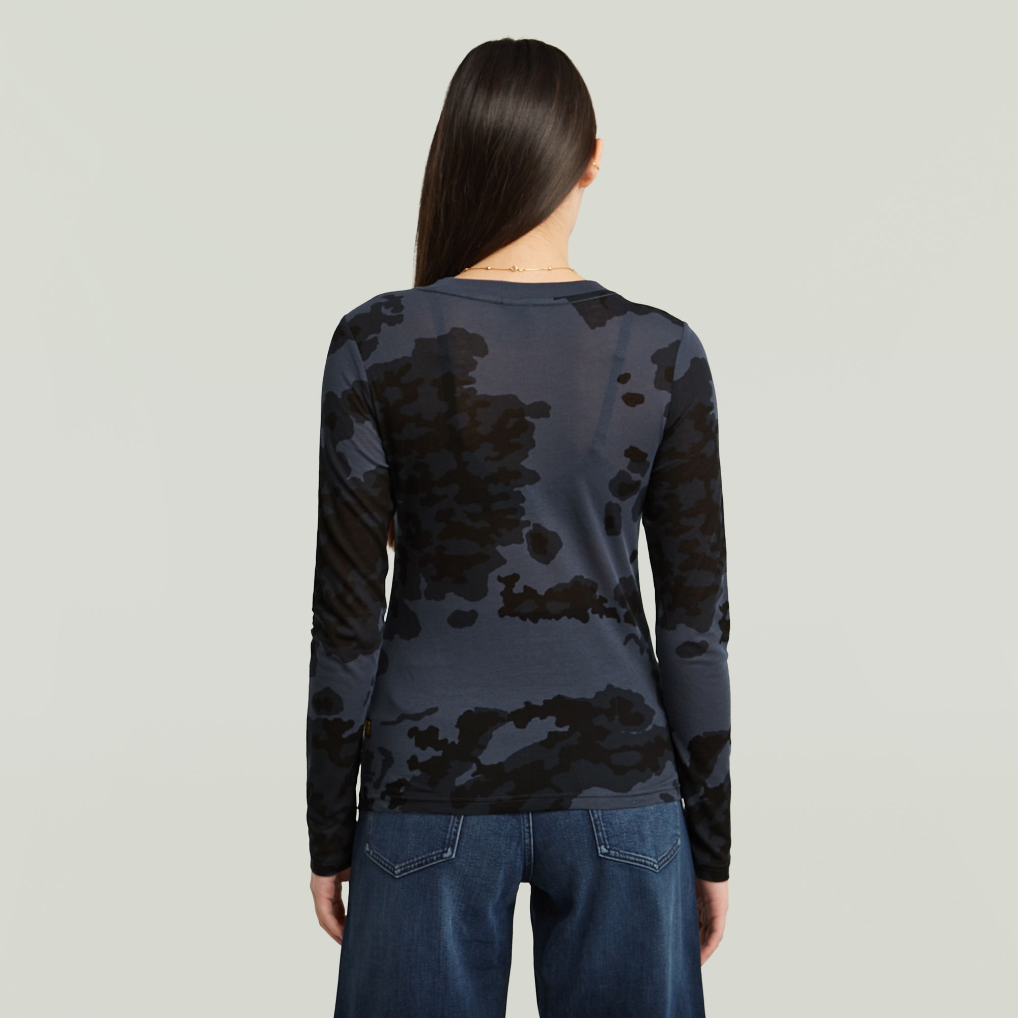G-STAR Langarmshirt "Aop Slim Wmn", mit Allover-Print günstig online kaufen