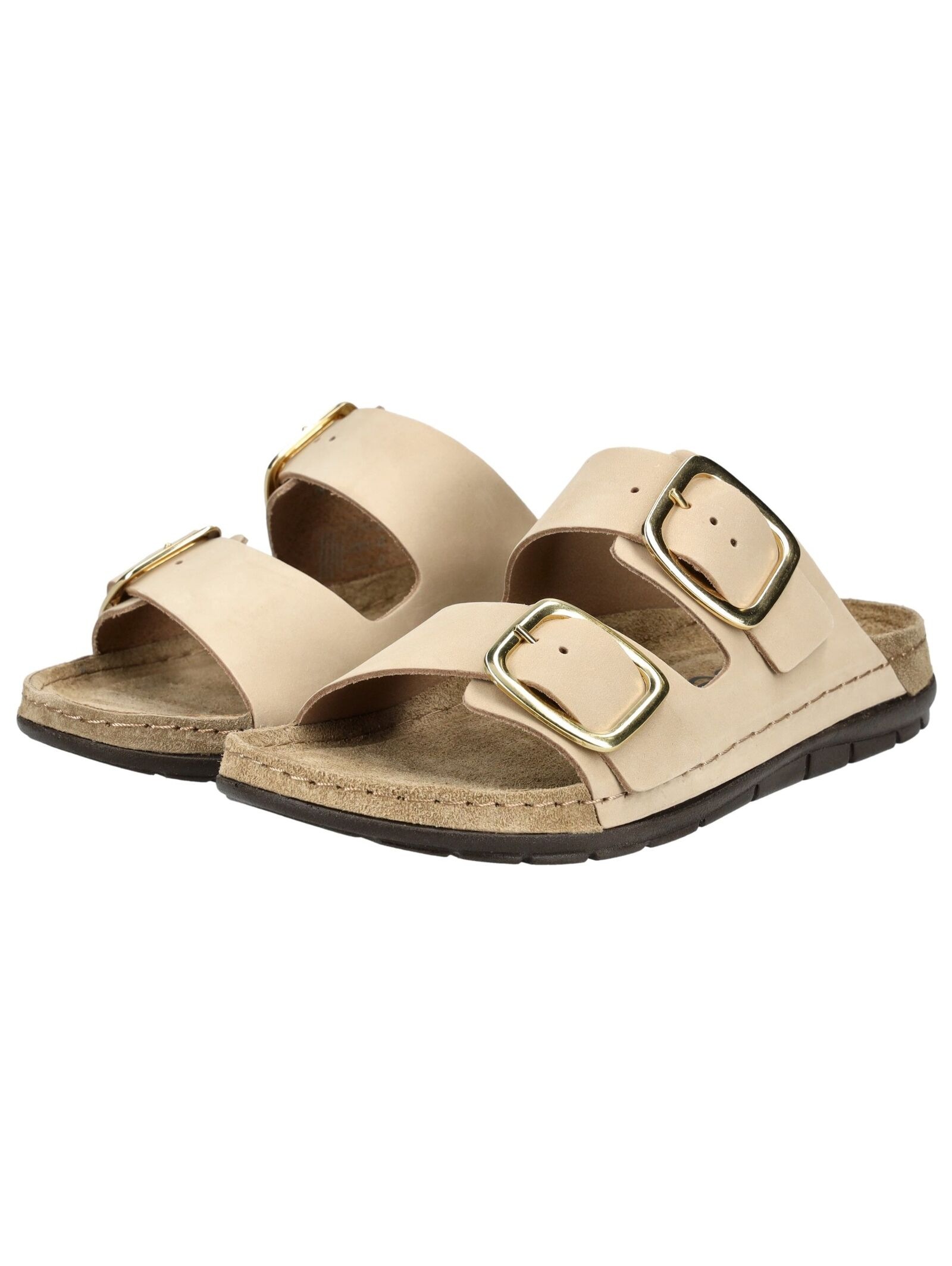 Rohde Pantoletten Nubukleder Slippers Beige 40 6