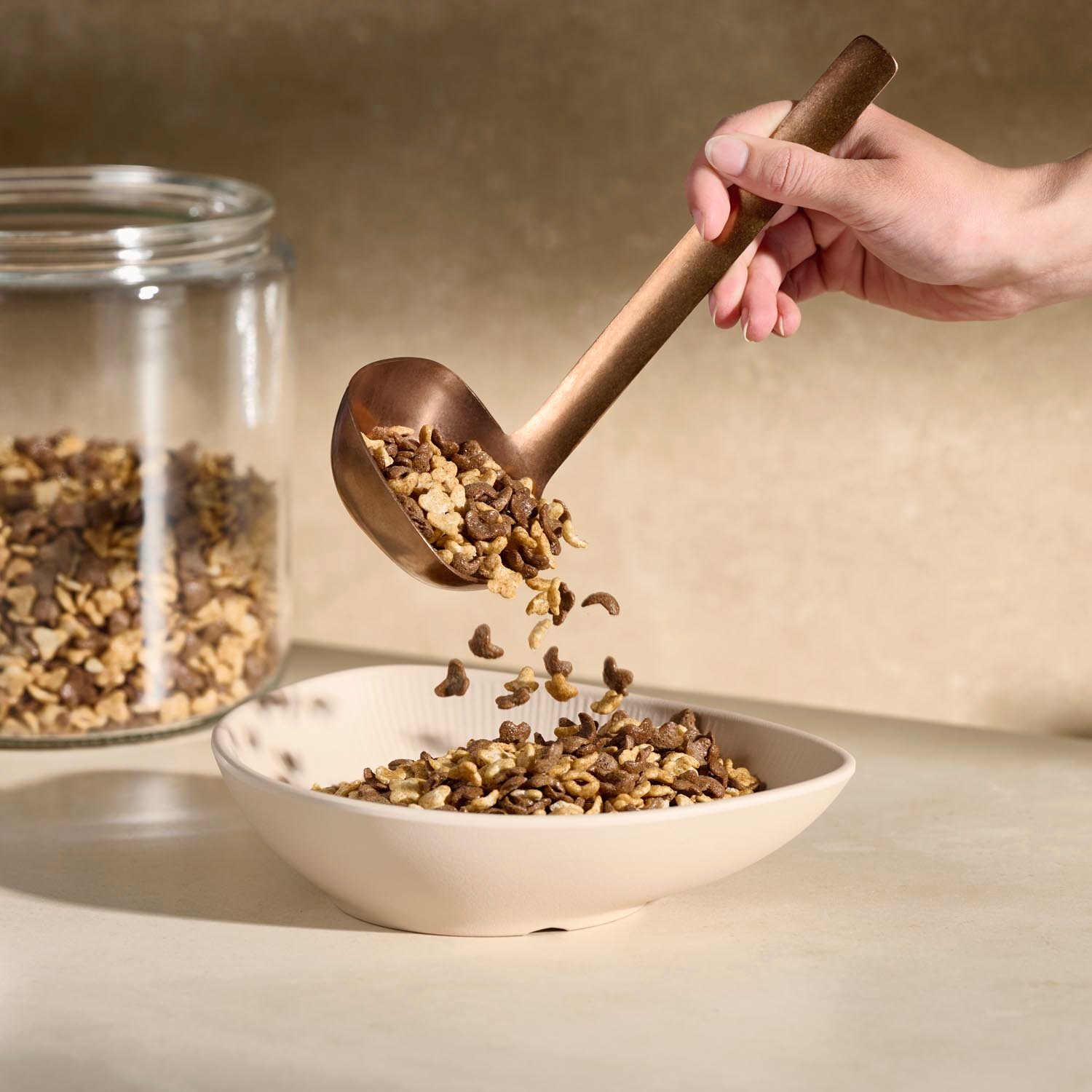 APS Schöpflöffel "BULQ, Löffel aus 18/8 Edelstahl" Fassungsvermögen von 120 günstig online kaufen