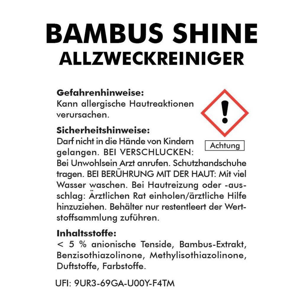ABACUS Flüssigreiniger »Bambus Shine«, (Set, 6 St.)