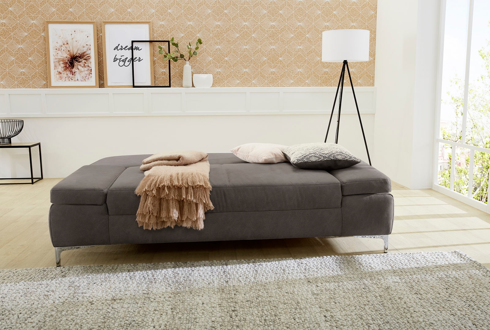 Jockenhöfer Gruppe Schlafsofa »Jano«, klassisches Schlafsofa mit individuell, verstellbaren Armlehnen