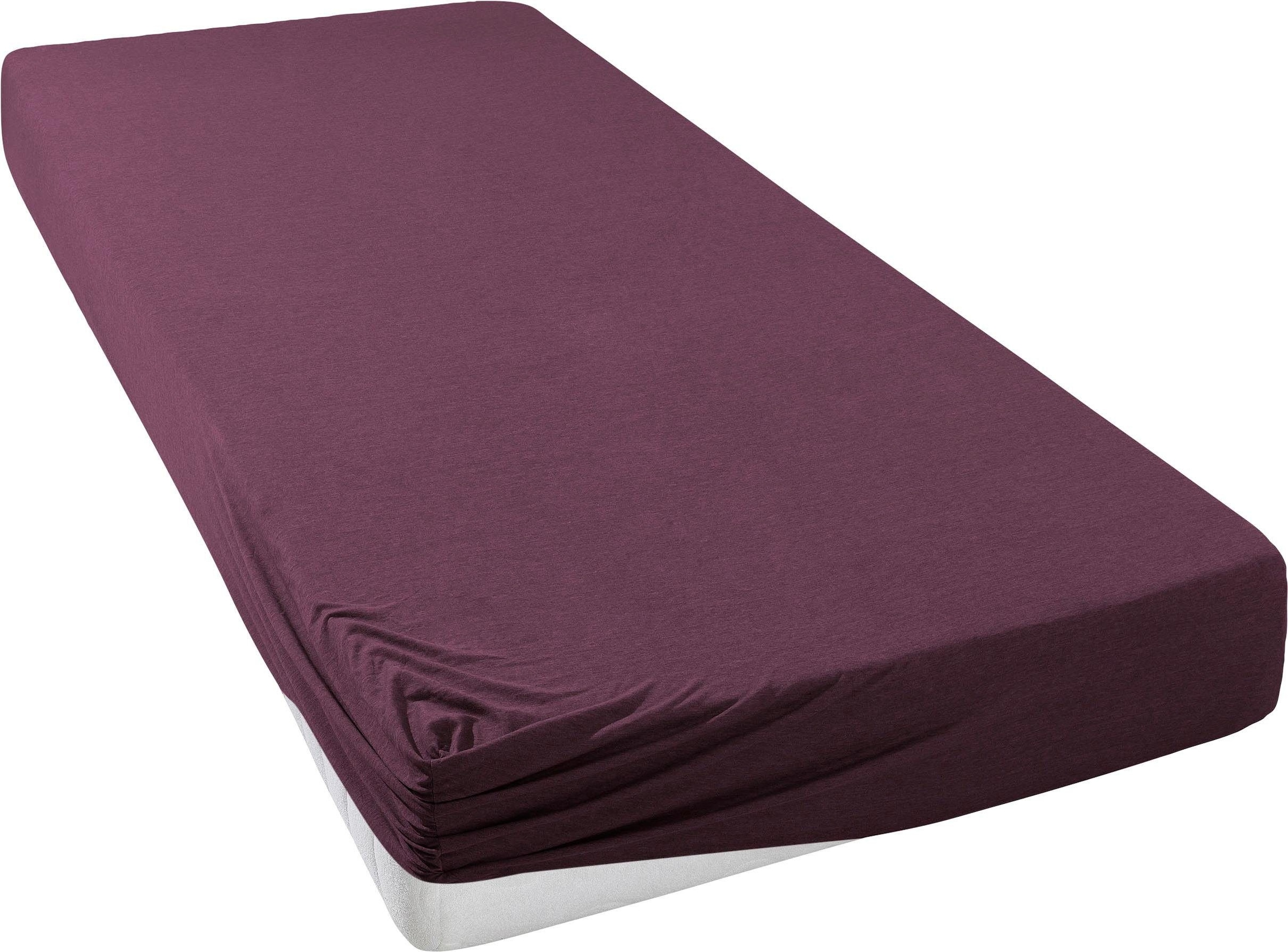 OTTO home Spannbettlaken "SOUCY aus Baumwolle mit Elasthan, 160 g/m²" Premium Bettlaken für Matratzen bis 30 cm Höhe, optimale Passform