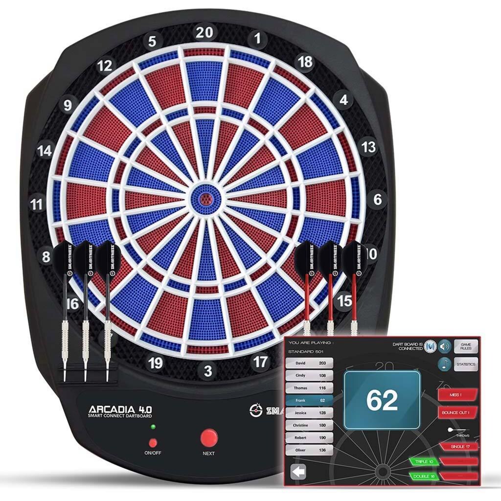 SMARTNESS® Dartscheibe »Elektronische Dartscheibe, Arcadia 4.0«