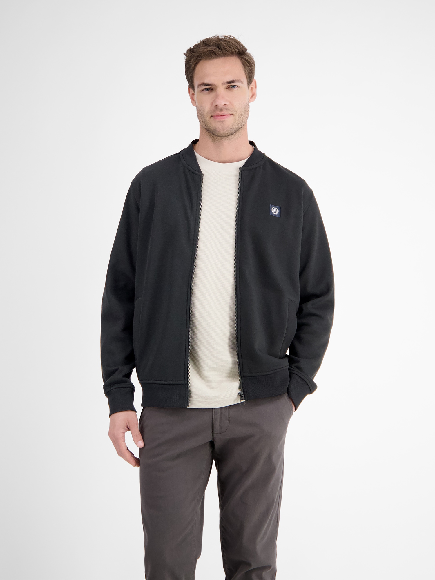 LERROS Sweatjacke »LERROS College-Sweatjacke für Herren«