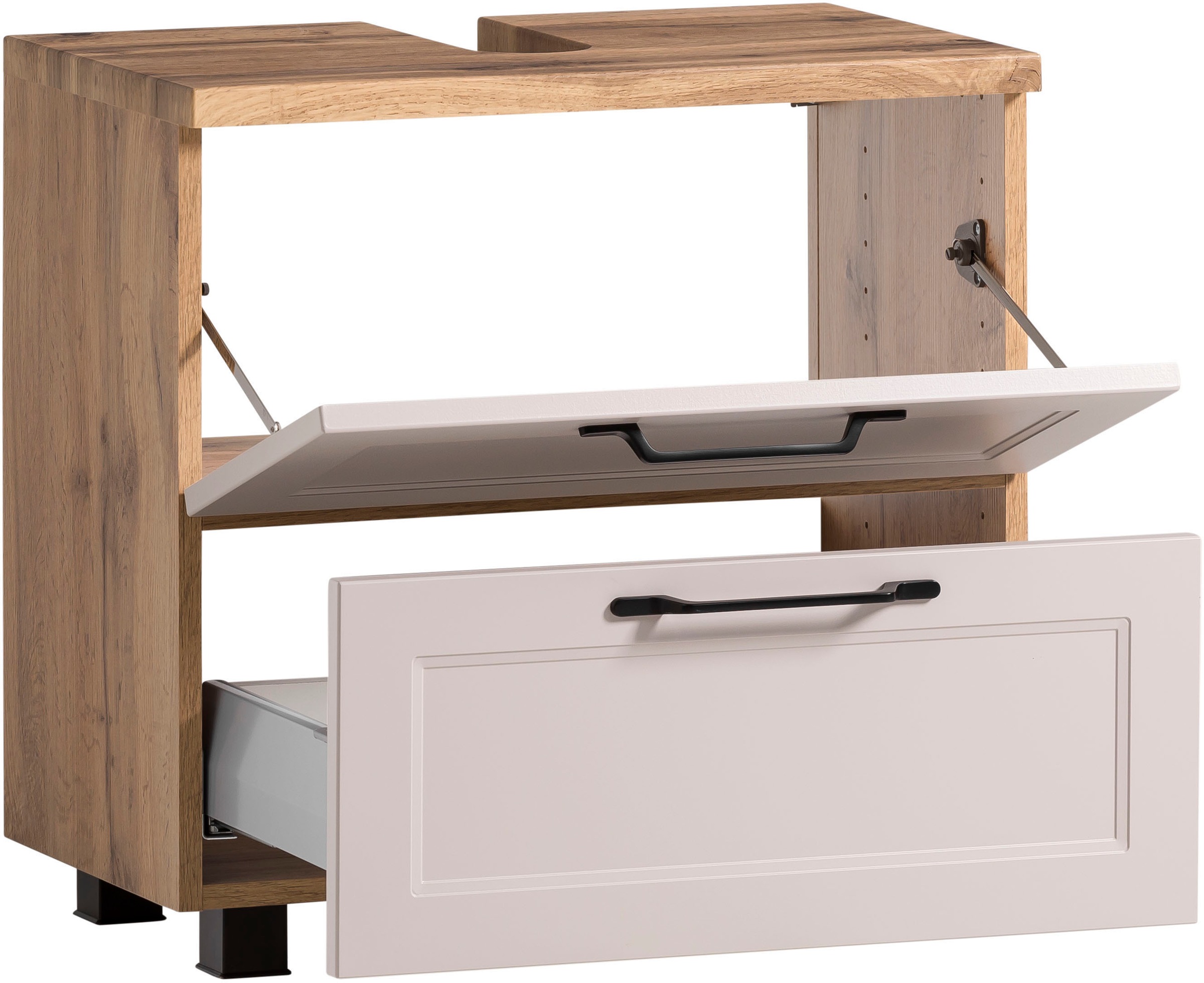 welltime Badmöbel-Set »Lana«, (Komplett-Set, 2 St.), Badezimmer-Set, 2-teilig, 60 cm breit