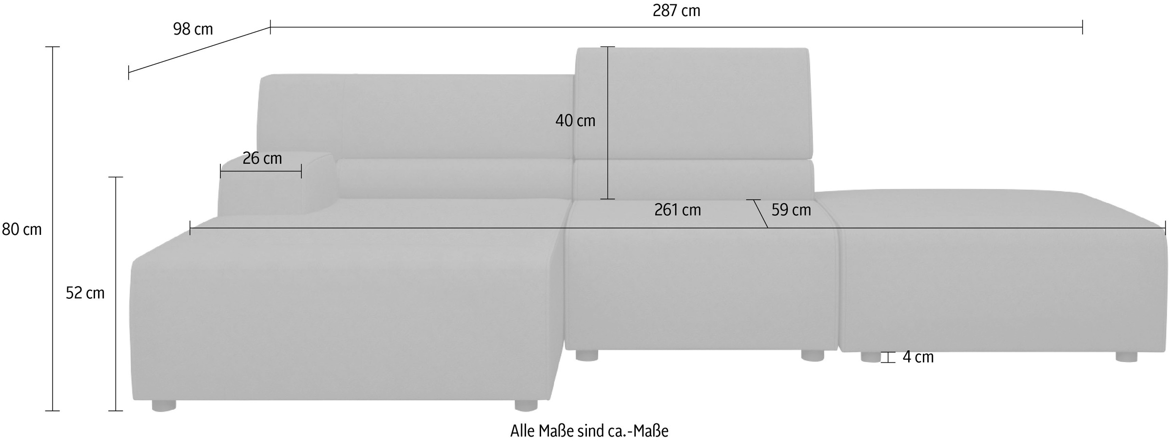 Egoitaliano Ecksofa »Babouche, Designsofa mit außergewöhnlichem Sitzkomfort zum Wohlfühlen«