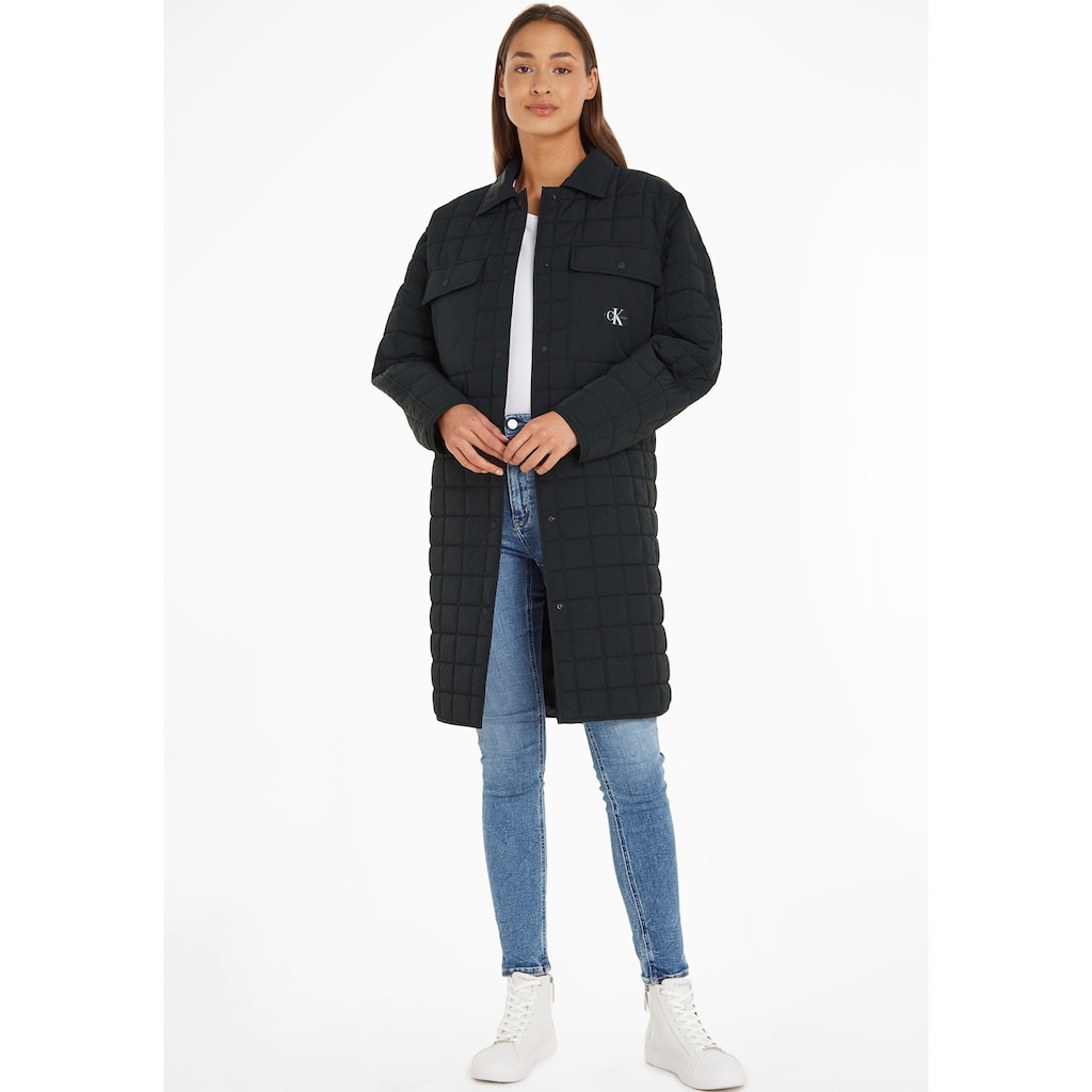 Calvin Klein Jeans Steppmantel »LONG QUILTED UTILITY COAT«