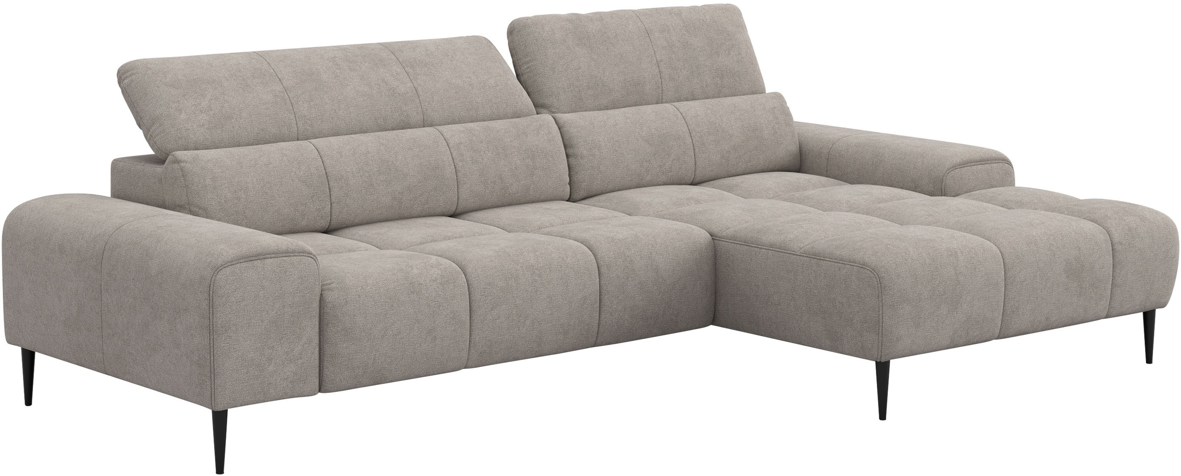 COTTA Ecksofa »Theo L-Form, B: 290 cm« mit Kopfteilverstellung, optional Sitztiefenverstellung
