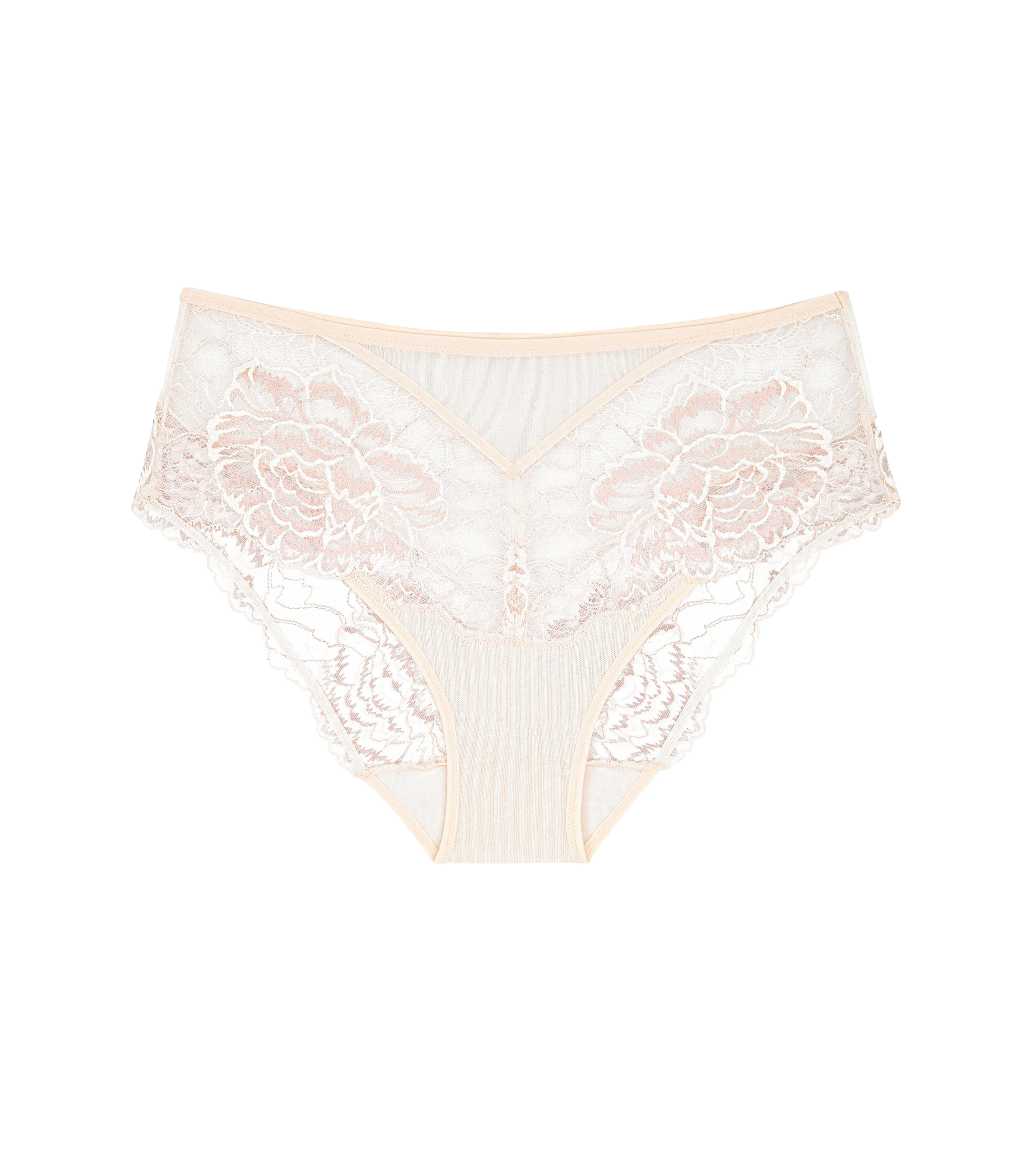 Triumph Maxislip "Peony Florale", 1 feine Spitze, Tüll, eleganter Look, wei günstig online kaufen