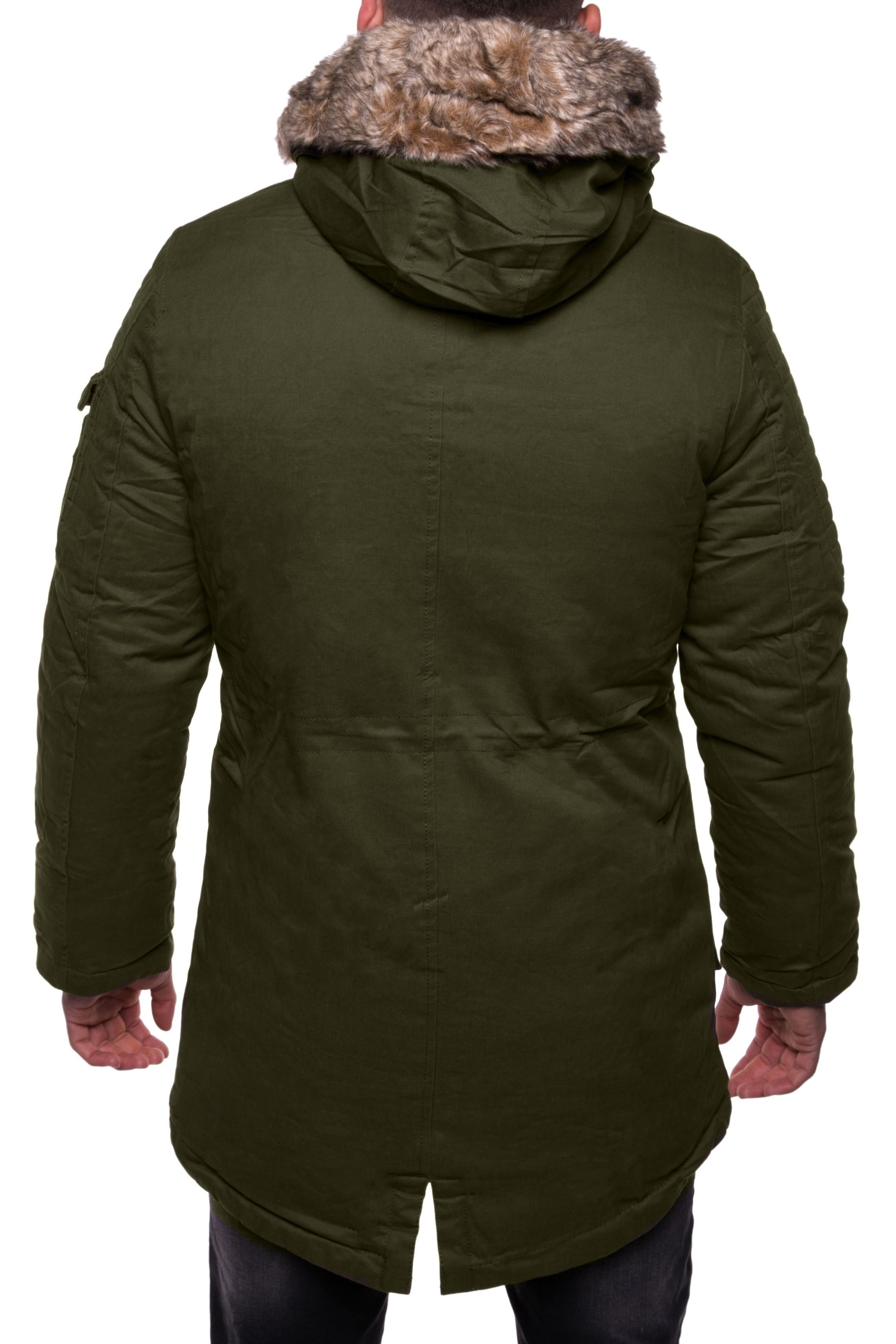 behype Parka »GK-1«, mit Kunstpelz