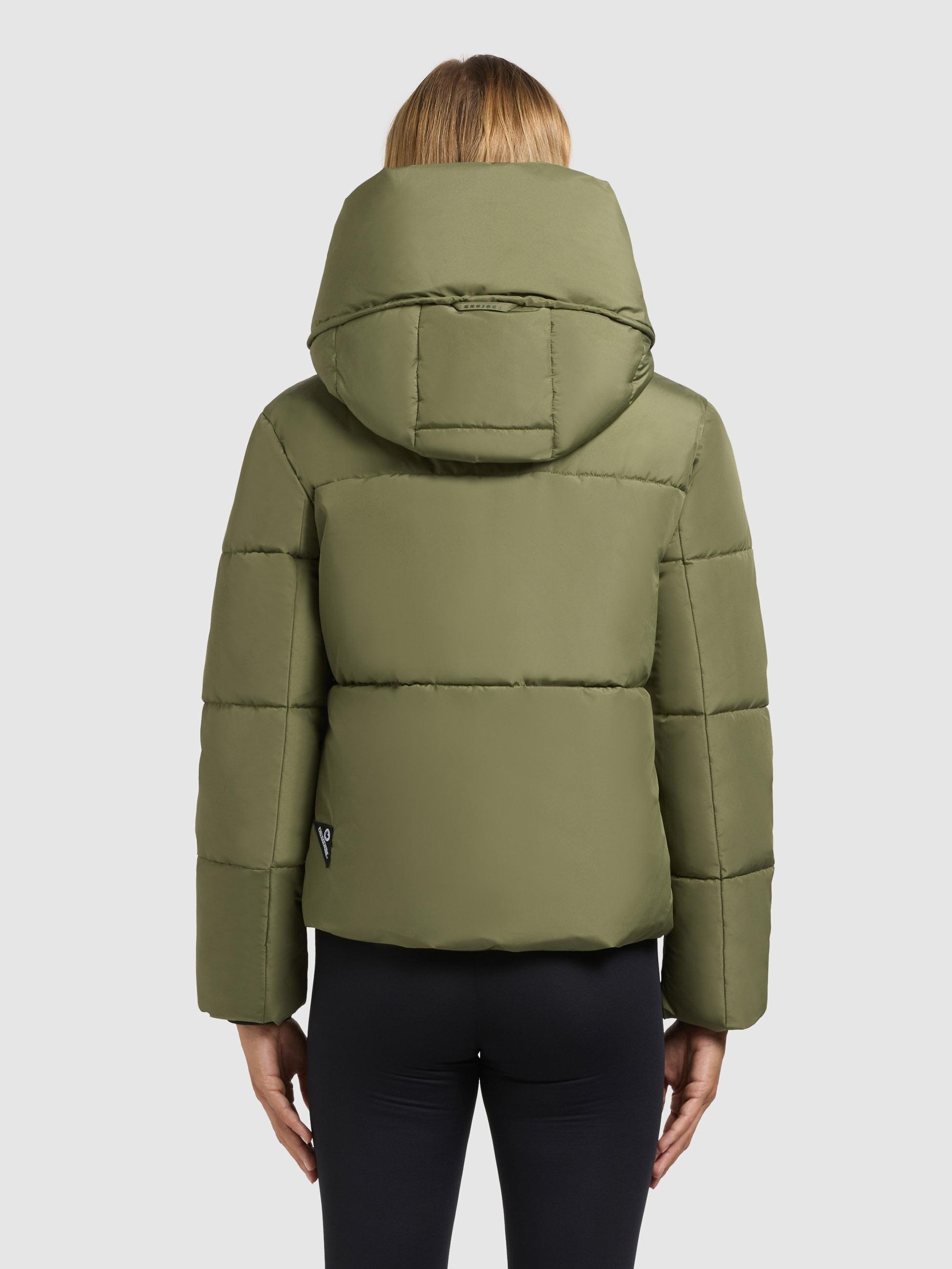 khujo Outdoorjacke »Audrey Matt«, mit Kapuze, Warme Winterjacke mit verstellbarer Kapuze