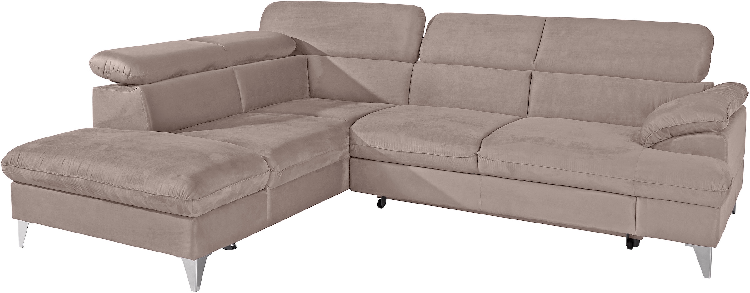 COTTA Ecksofa "Caluso L-Form", mit Kopfteilverstellung, wahlweise mit Bettf günstig online kaufen