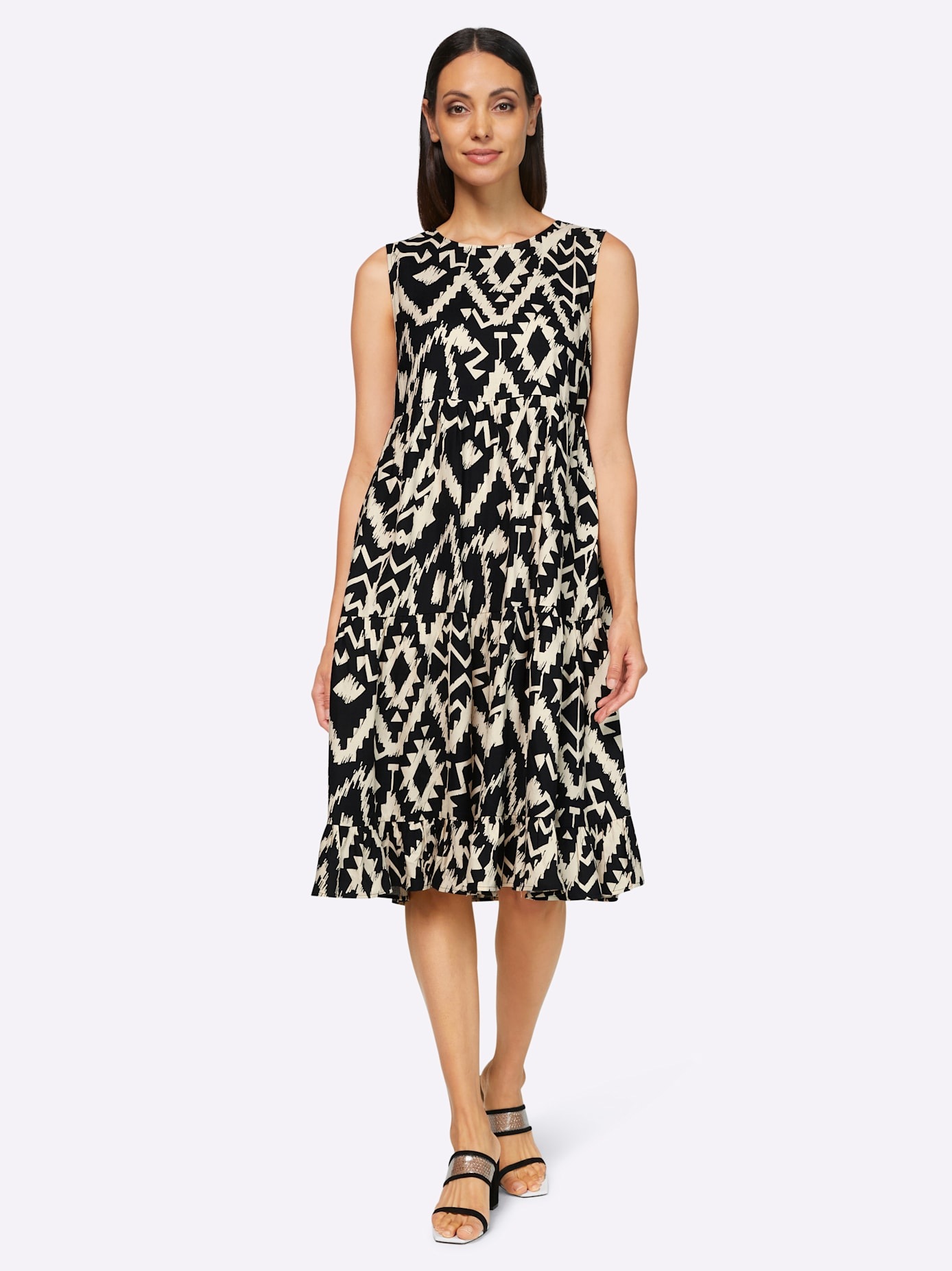 RICK CARDONA by heine Druckkleid "Druck-Kleid" Nahttasche günstig online kaufen