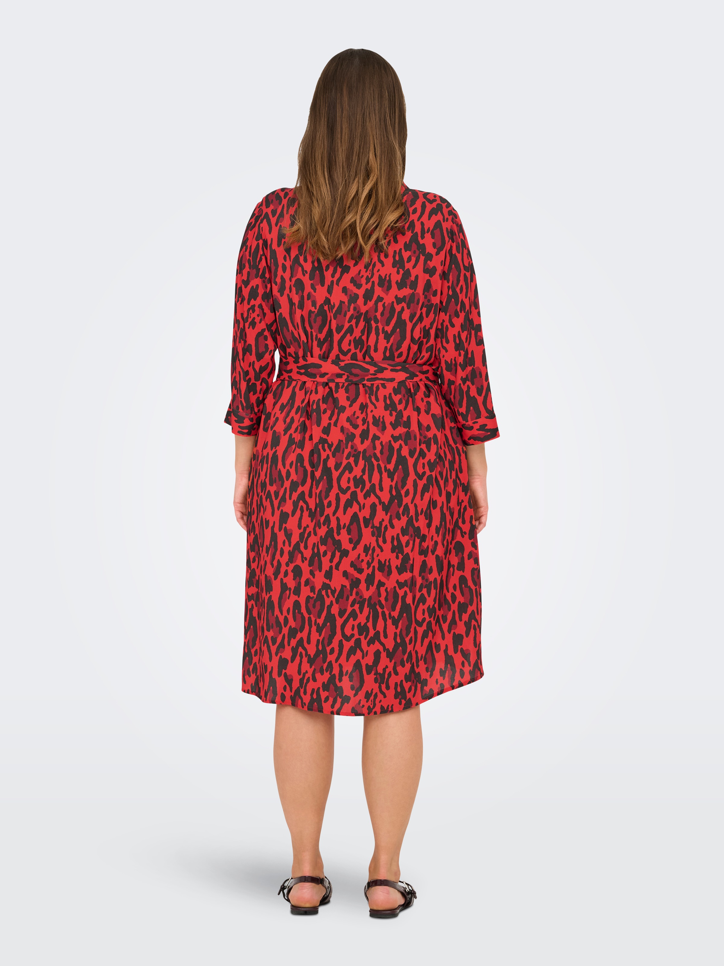 ONLY CARMAKOMA Druckkleid "CARHARMONY LIFE 3/4 BLK DRESS AOP BS" günstig online kaufen