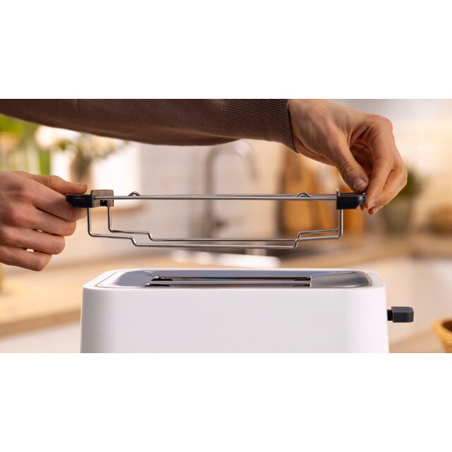 BOSCH Toaster »MyMoment TAT3M121«, 2 Schlitze, für 2 Scheiben, 950 W,  entnehmbarer Brötchenaufsatz, Auftaufunktion, Brotzentrierung, AutoOff |  BAUR