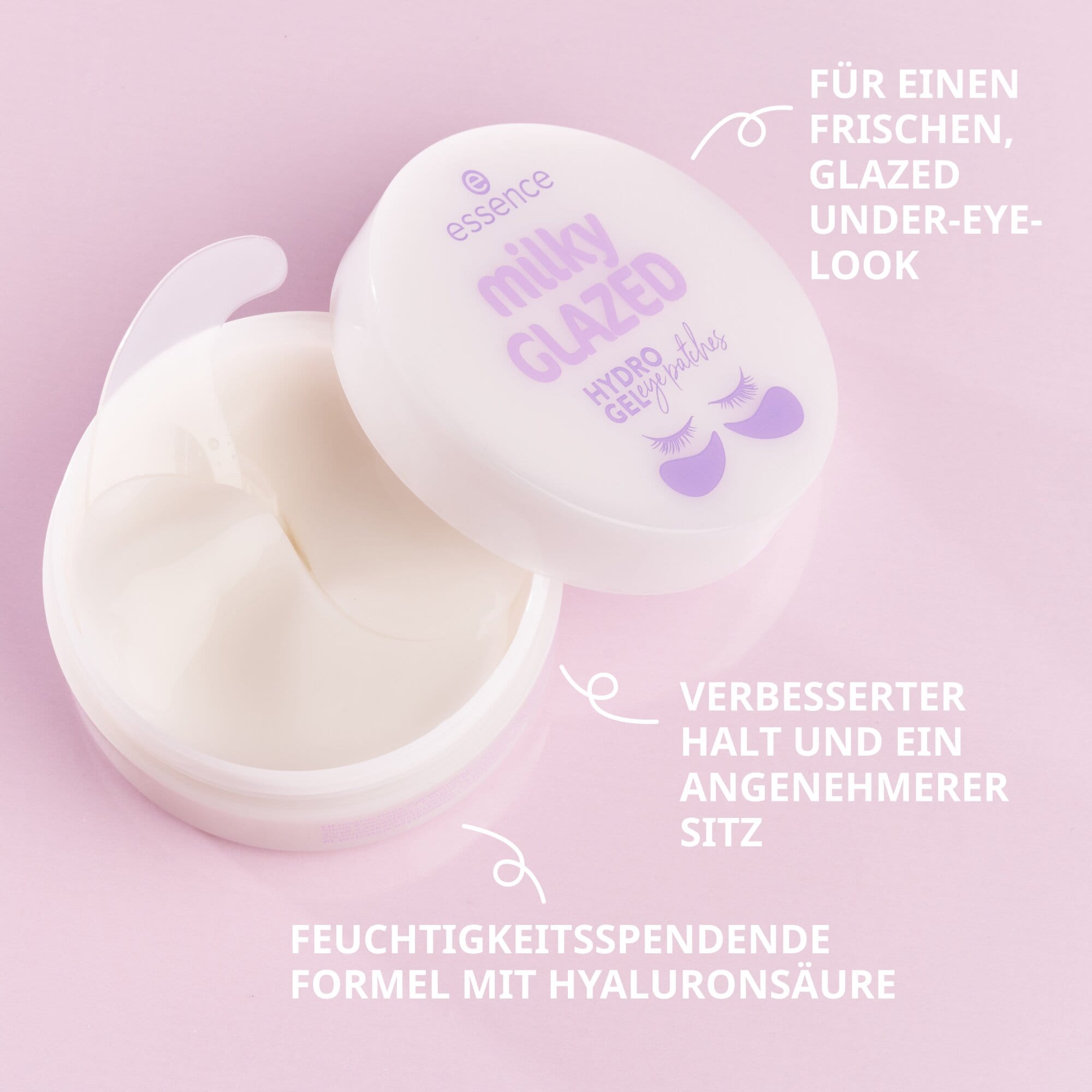 Essence Augenpads »milky GLAZED hydro gel eye patches 30 Pairs«