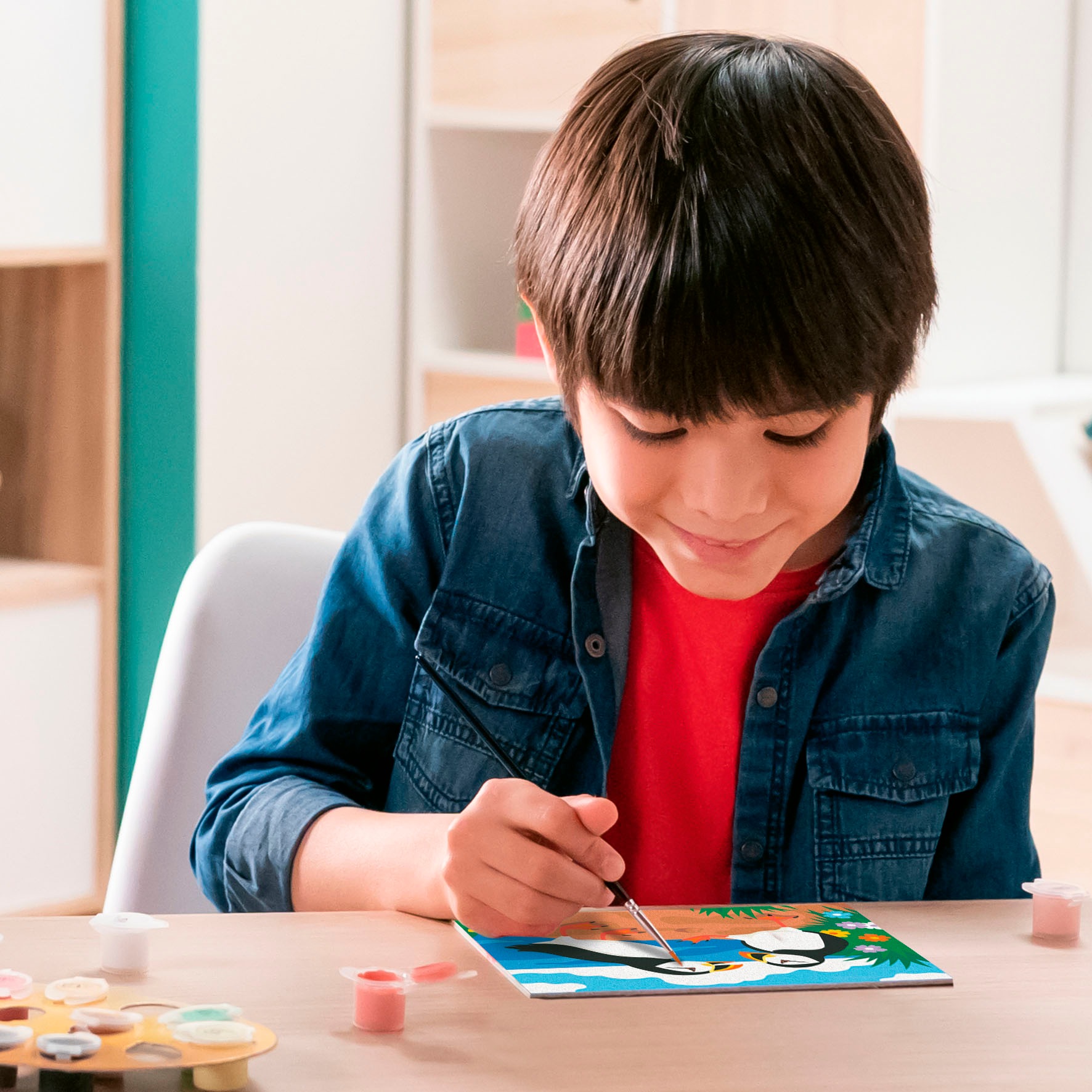 Ravensburger Malen nach Zahlen »CreArt, Papageientaucher«, Made in Europe