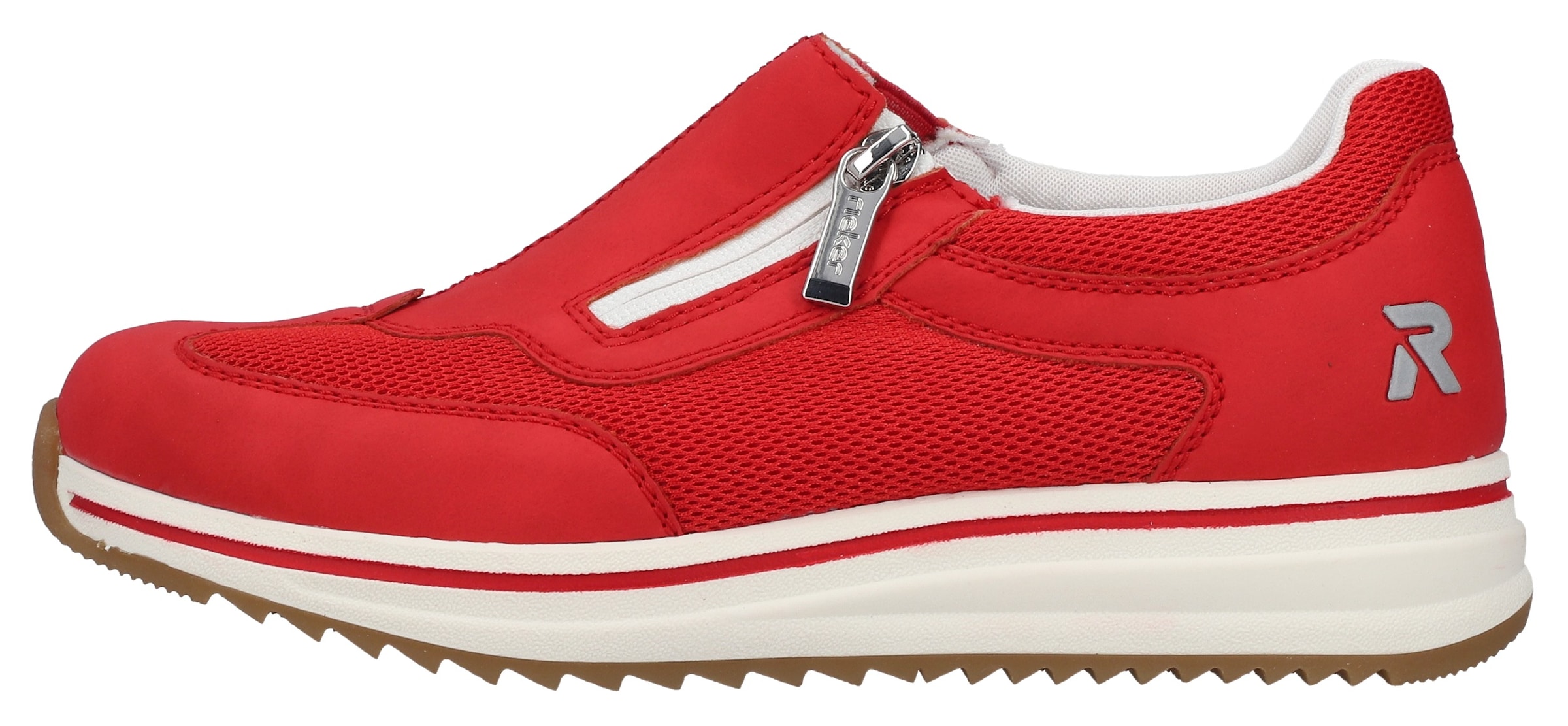 Rieker Slipper  Slip-on Sneaker, Halbschuh, Freizeitschuh mit Reißverschluss
