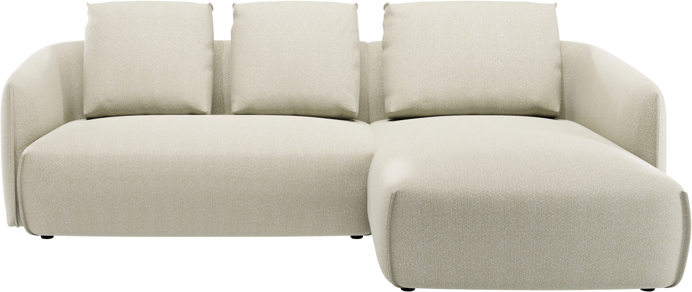Guido Maria Kretschmer Home&Living Ecksofa »Shawn Designsofa mit elegant geschwungen Armlehnen, L-Form«, bequem, organischer Form, mit hochwertigem Bezug