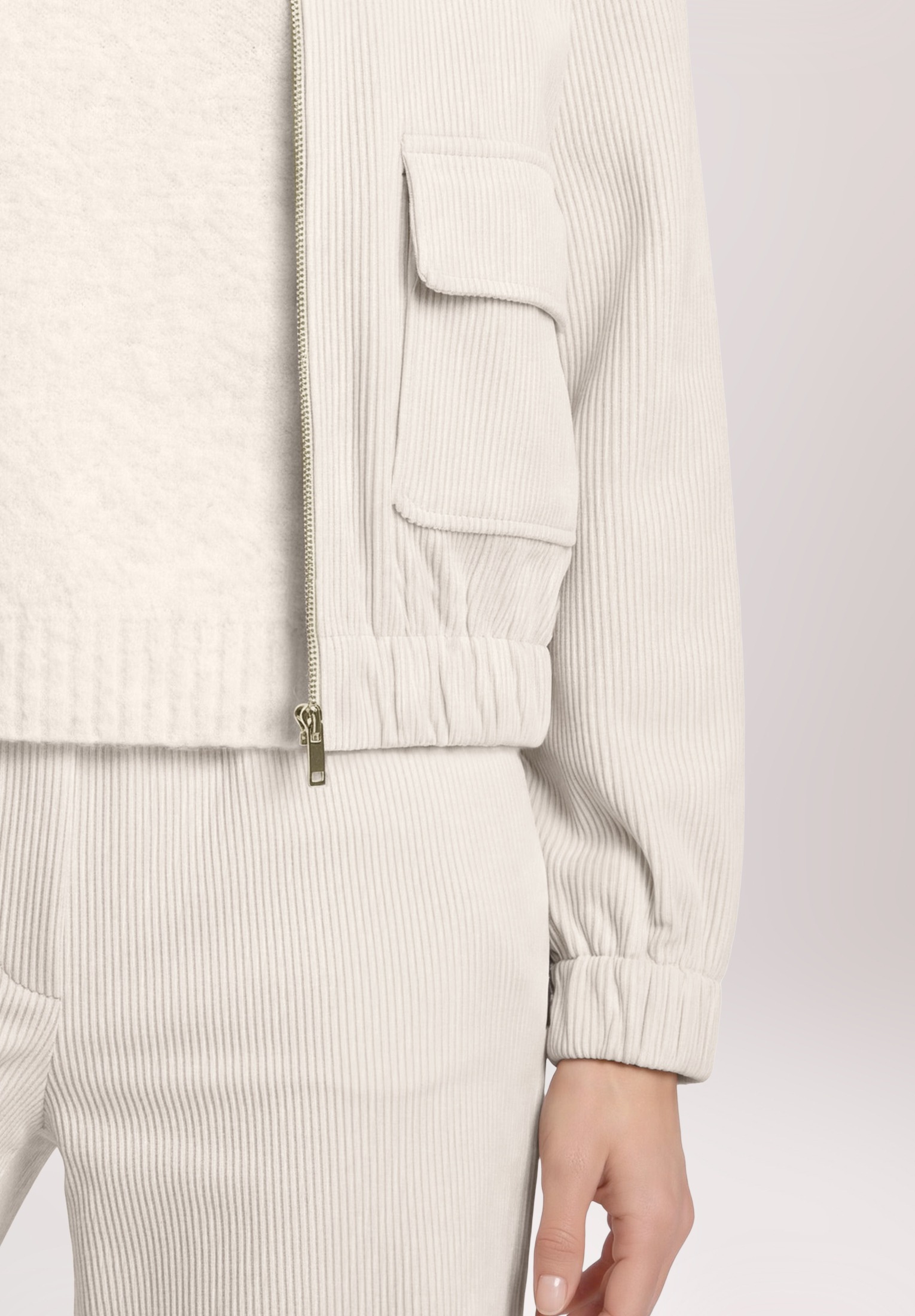 Betty&Co Canvasjacke »Damen mit Taschen«