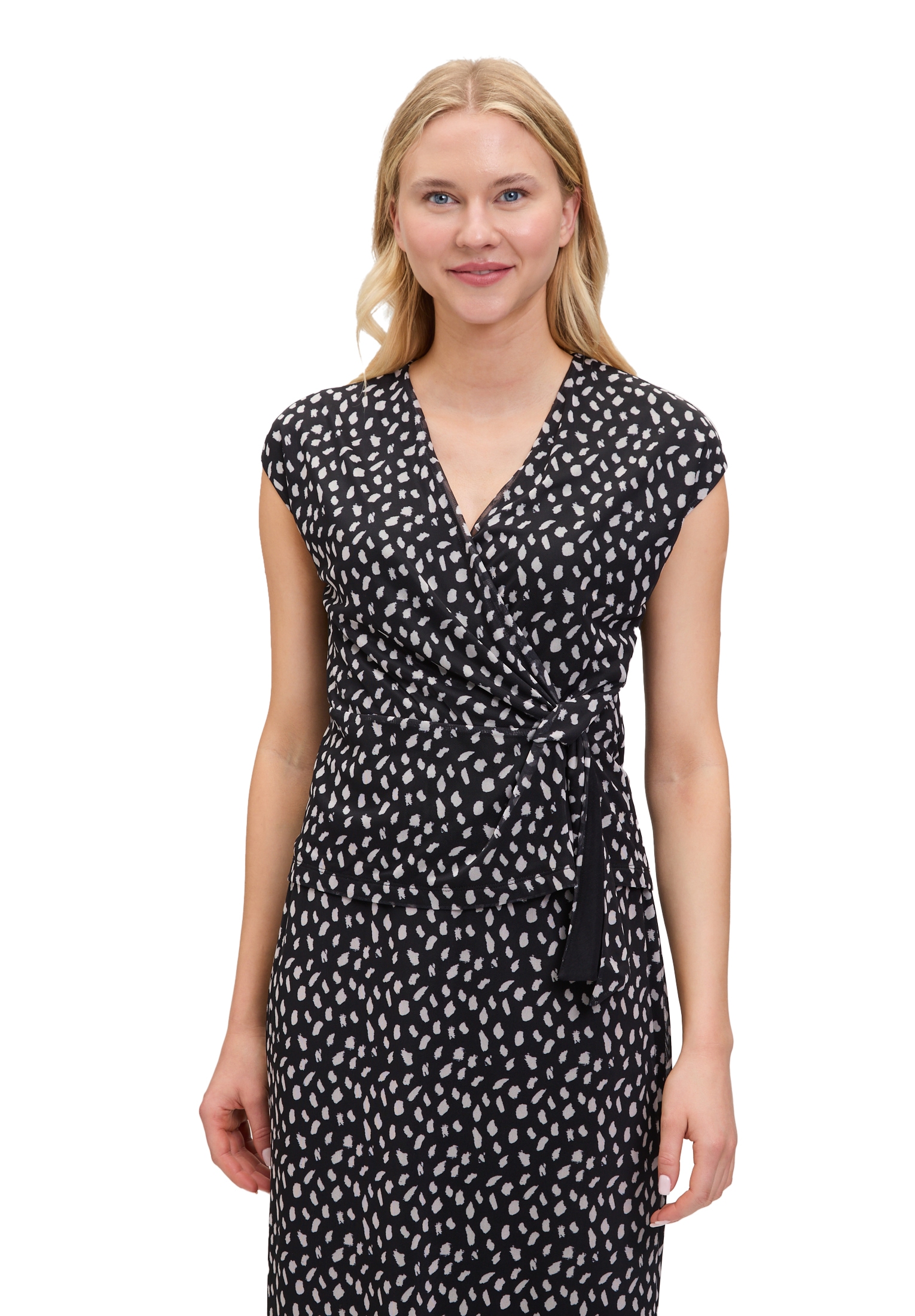 Cartoon Kurzarmshirt "Cartoon Damen Kurzarm-Shirt mit Raffung", (1 tlg.) günstig online kaufen