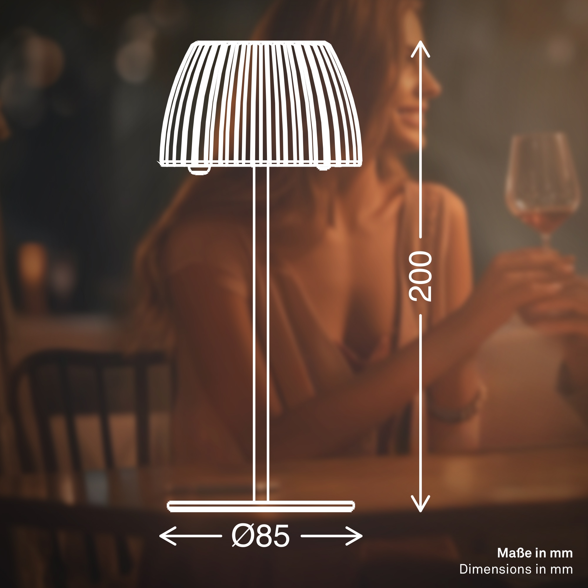 Briloner Leuchten LED Tischleuchte »Akku LED Tischleuchte, mini, gelb«