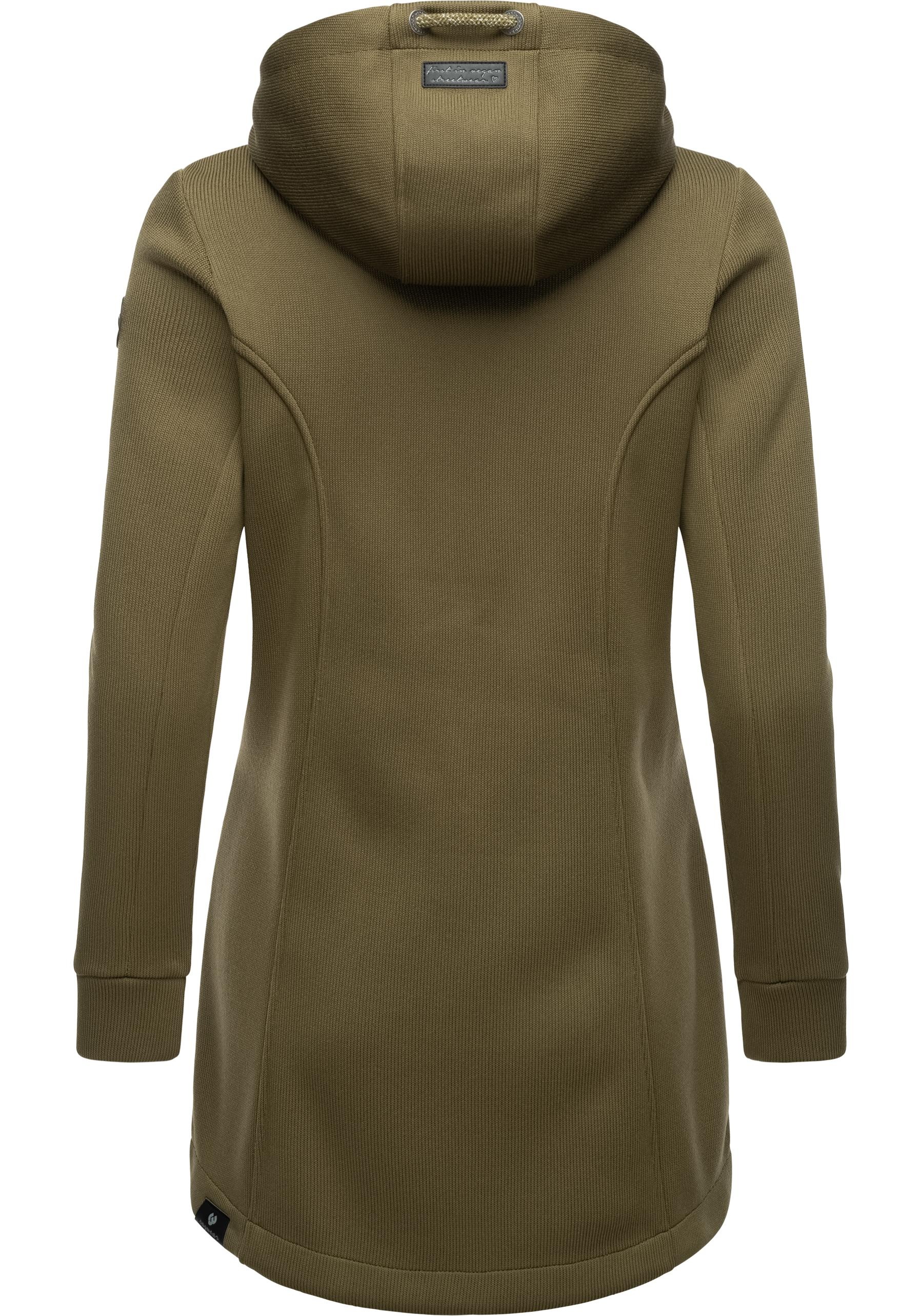 Ragwear Kapuzensweatjacke »Letti Bonded«, Sportliche Kapuzenjacke in Feinstrick-Optik