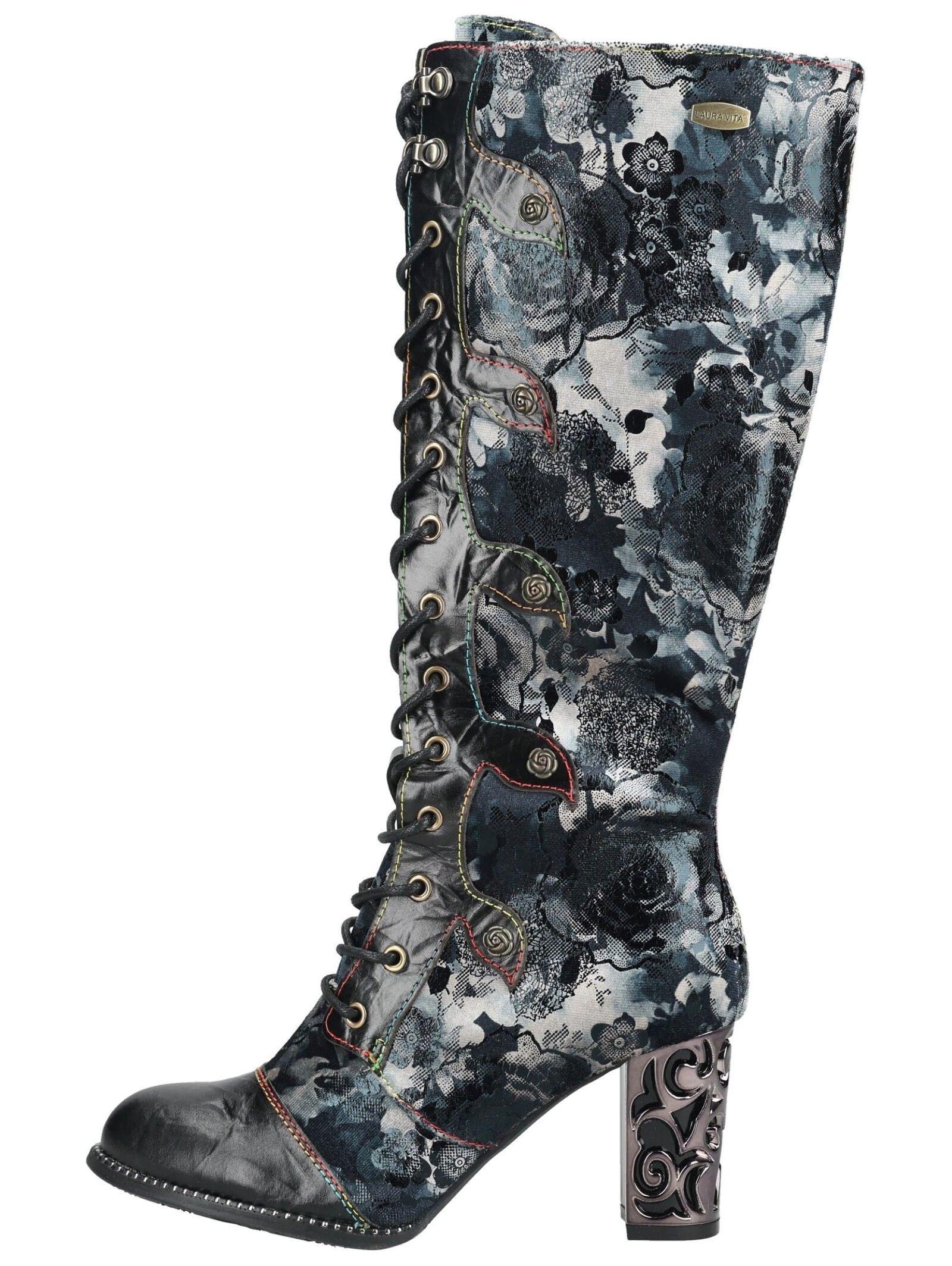 LAURA VITA High-Heel-Stiefel »LAURA VITA Stiefel Leder/Textil«