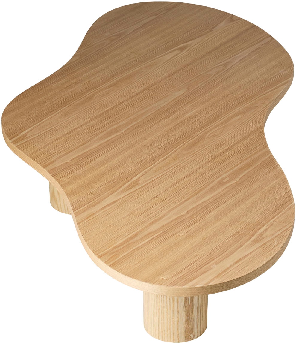 SalesFever Couchtisch »Couchtisch 160x85 cm« Markante organische Form mit skulpturalem Charakter