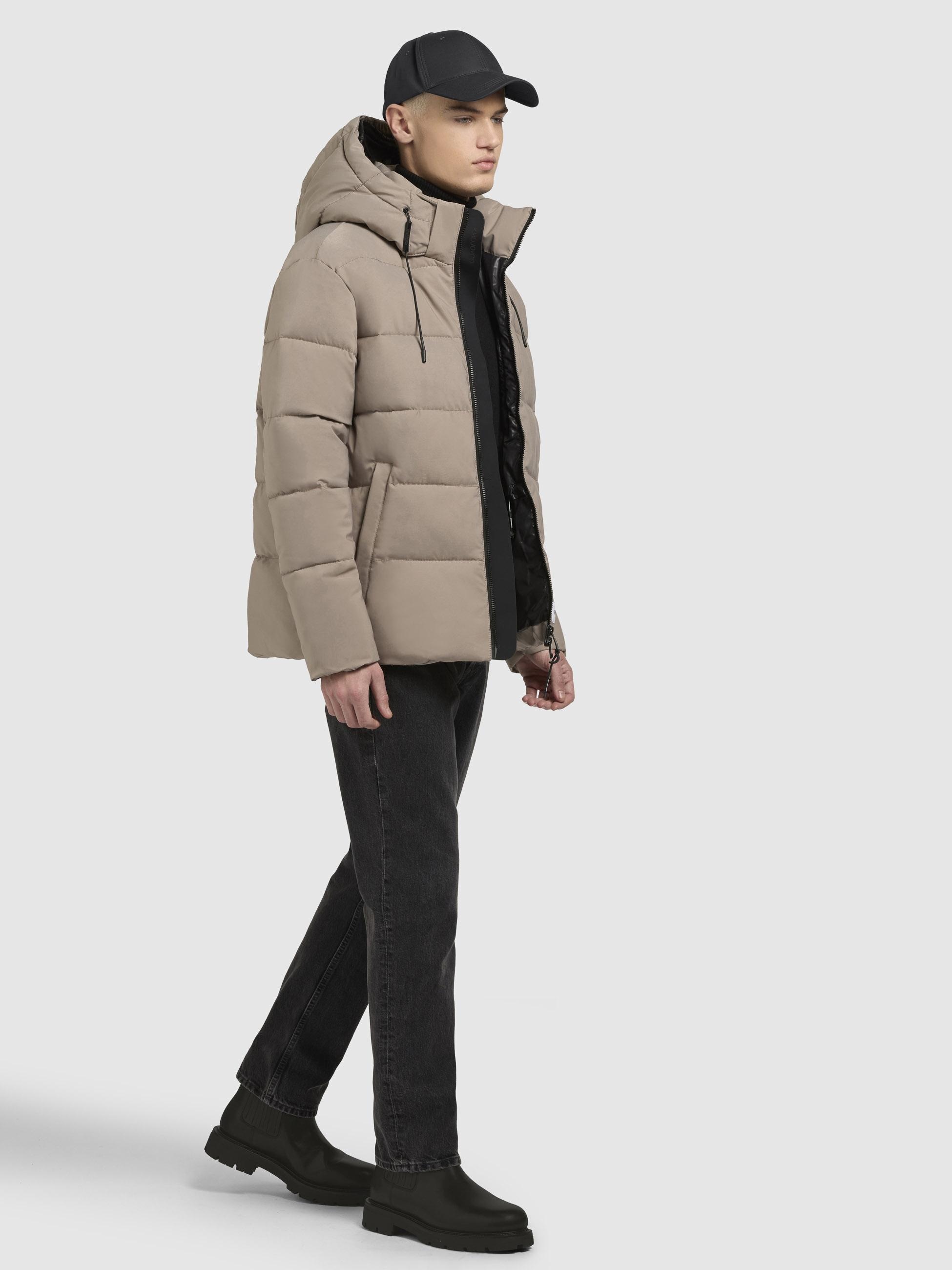 khujo Winterjacke »Loga2-YM«, mit Kapuze, Steppjacke mit abnehmbarer Kapuze und Rucksackträgern