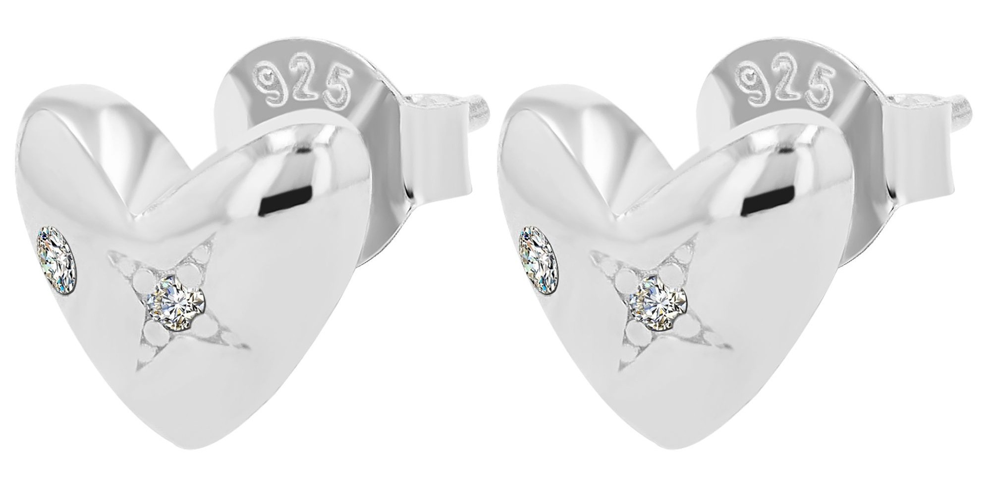 Adelia´s Paar Ohrhänger "Damen Ohrringe – Ohrstecker aus 925 Silber mit Zir günstig online kaufen