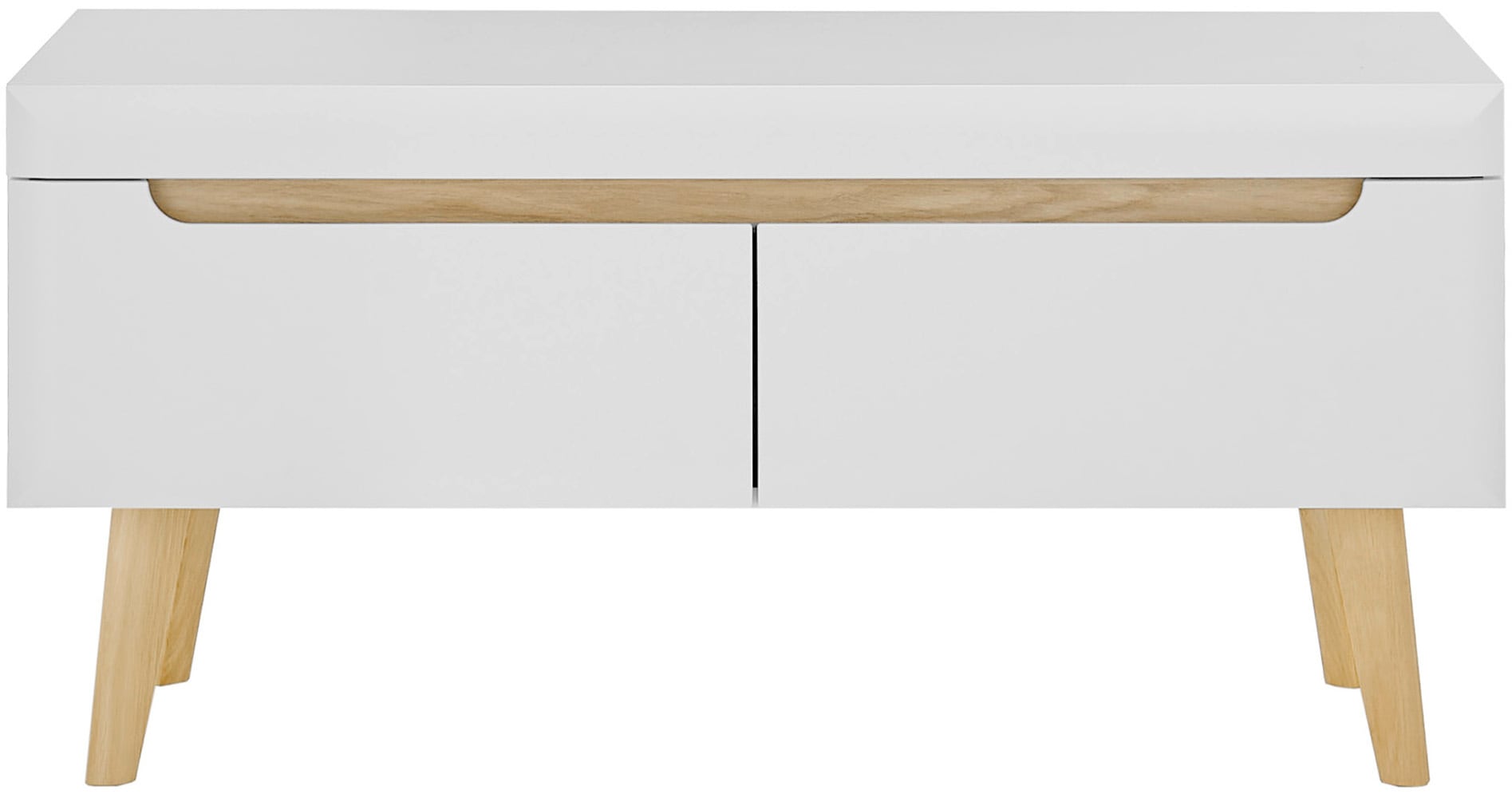 INOSIGN Lowboard »Torge, TV-Unterschrank, TV-Kommode, Fernsehschrank, TV-Board«, (1 St.), abgeschrägte Füße, drei Farben, Scandi Design, 107 cm breit