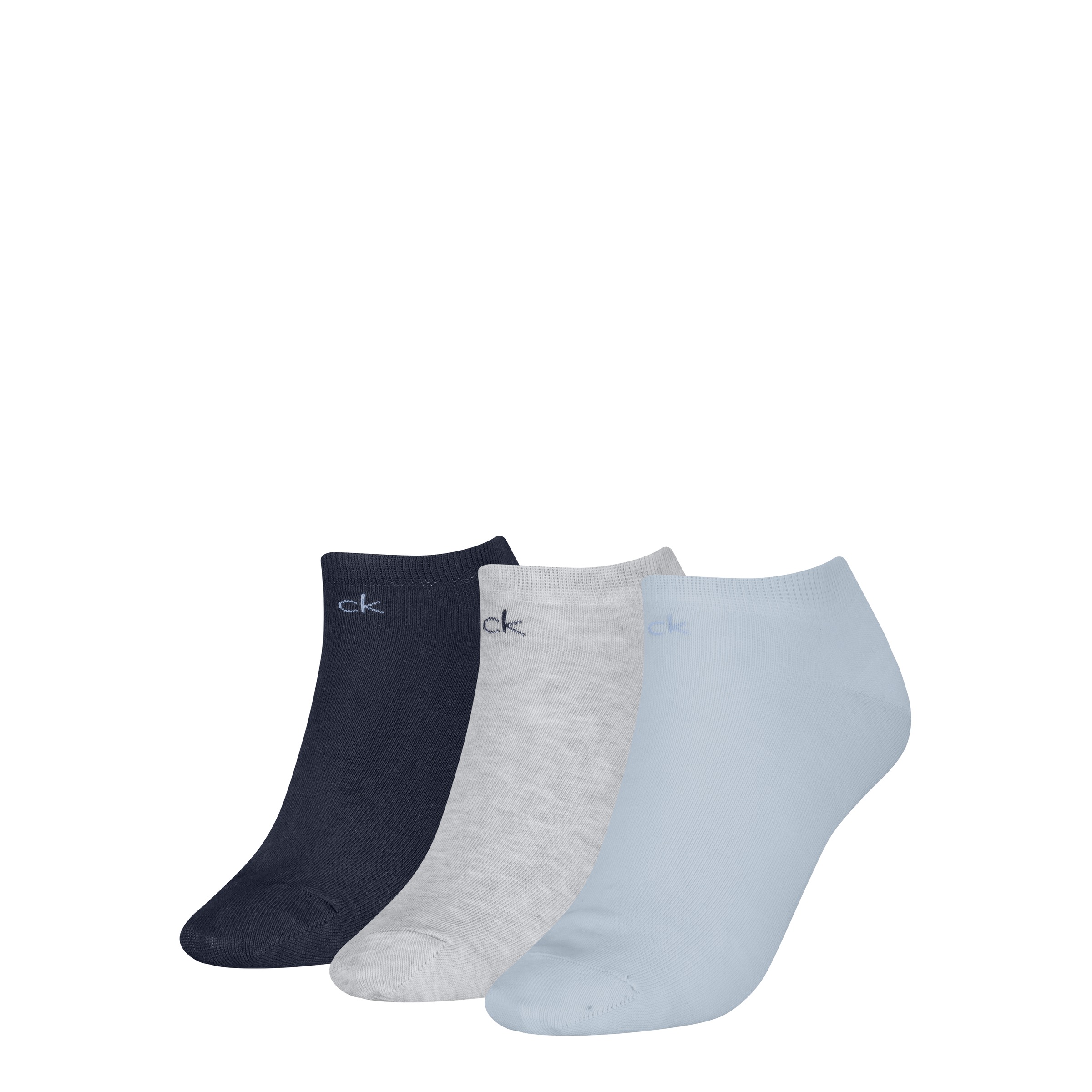 Calvin Klein Sneakersocken "CK WOMEN SNEAKER" 3 Paar, schmales Rippenbündch günstig online kaufen